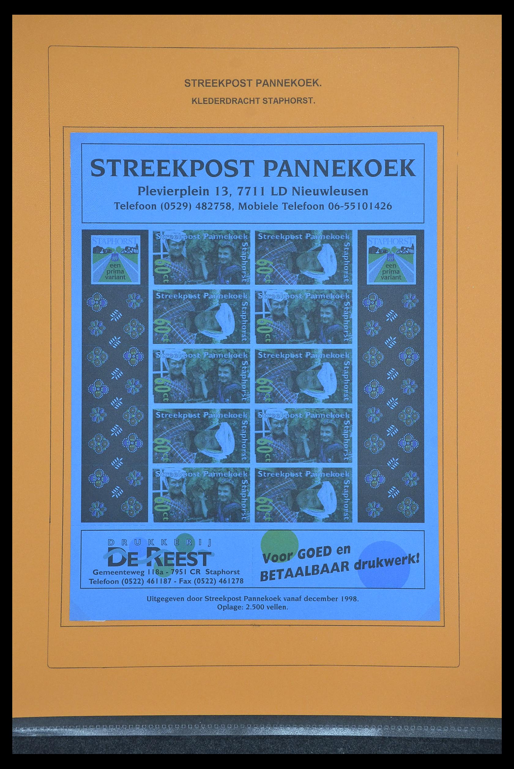 33500 1217 - Postzegelverzameling 33500 Nederland stadspost 1969-2019!!