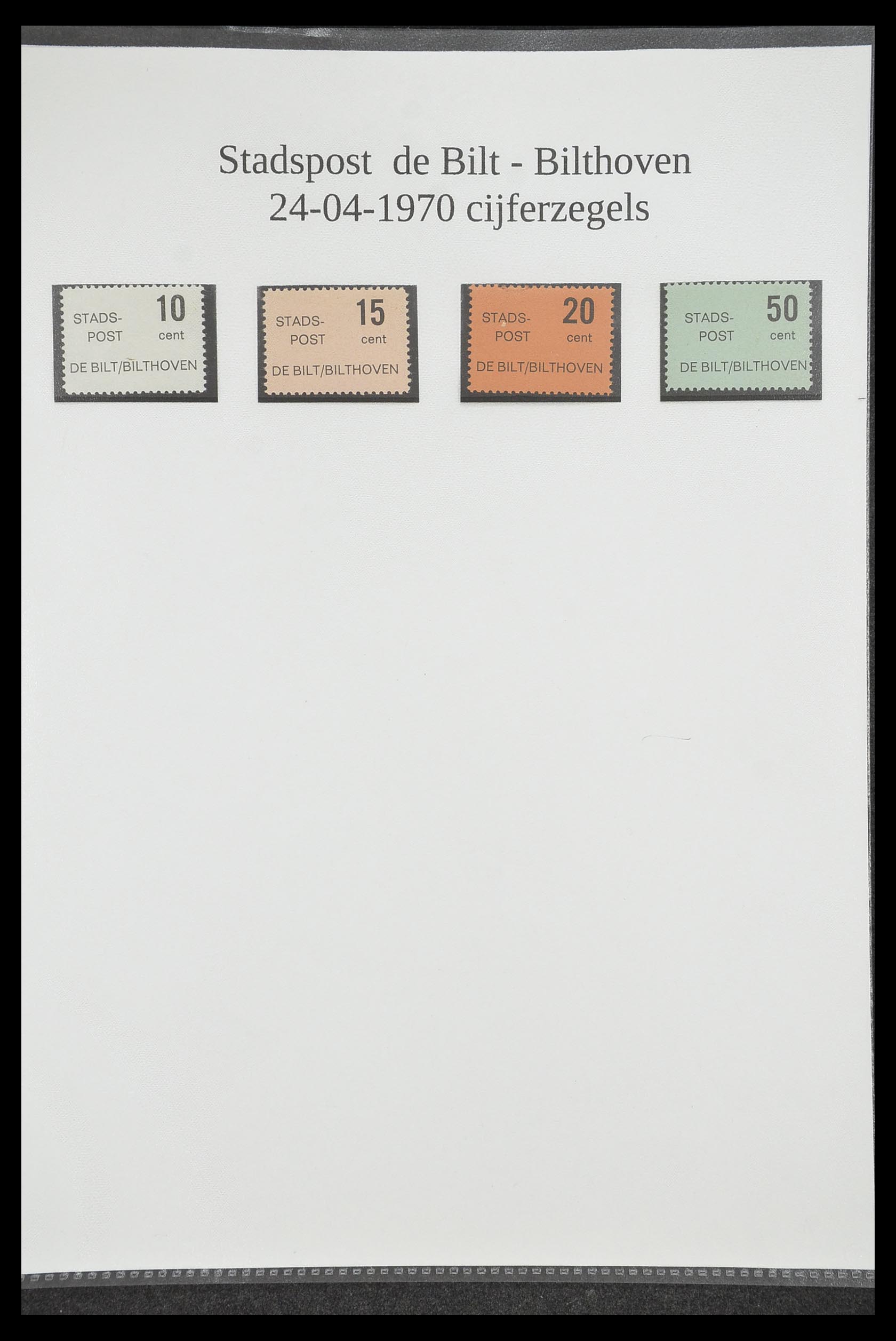 33500 1321 - Postzegelverzameling 33500 Nederland stadspost 1969-2019!!