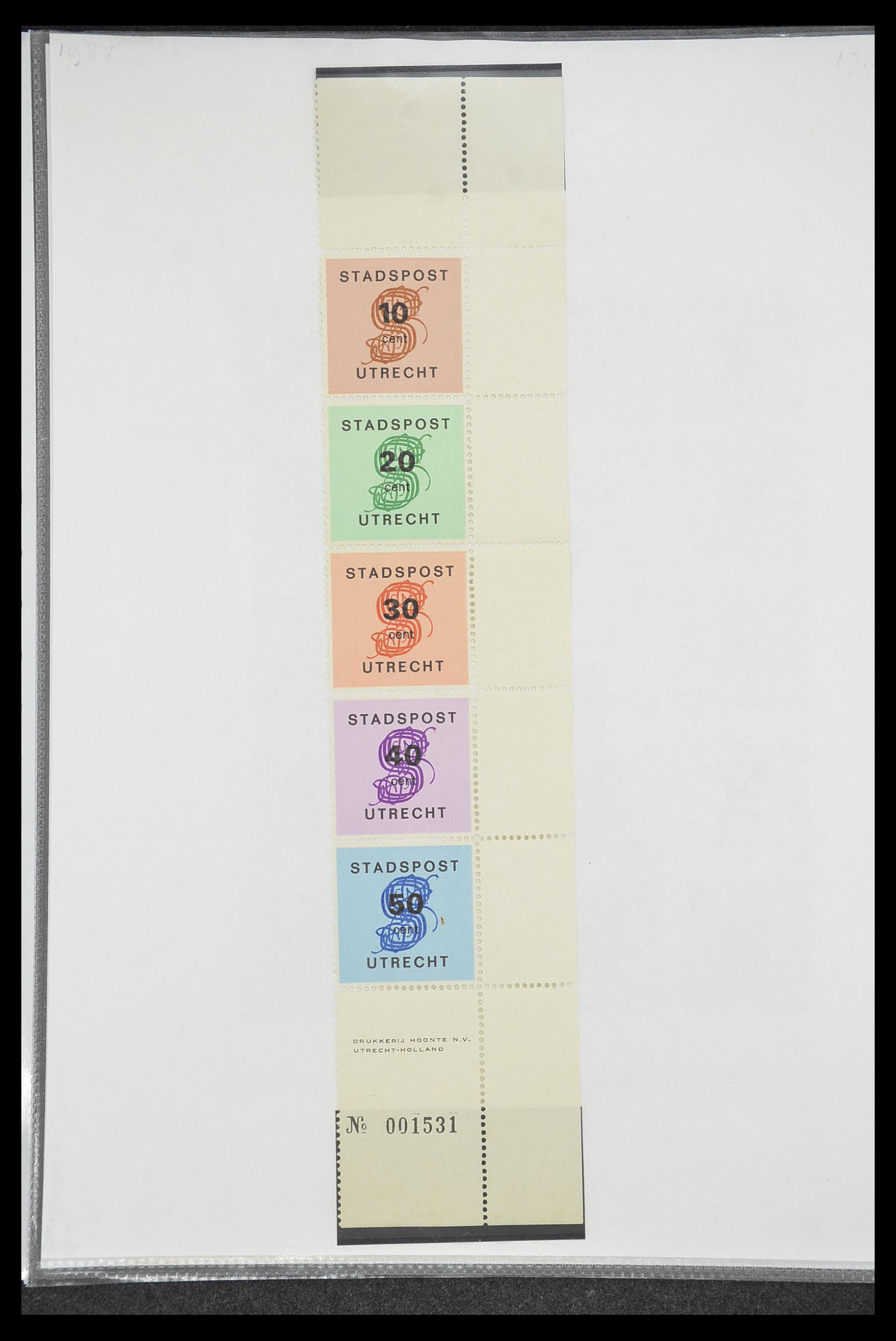 33500 1329 - Postzegelverzameling 33500 Nederland stadspost 1969-2019!!