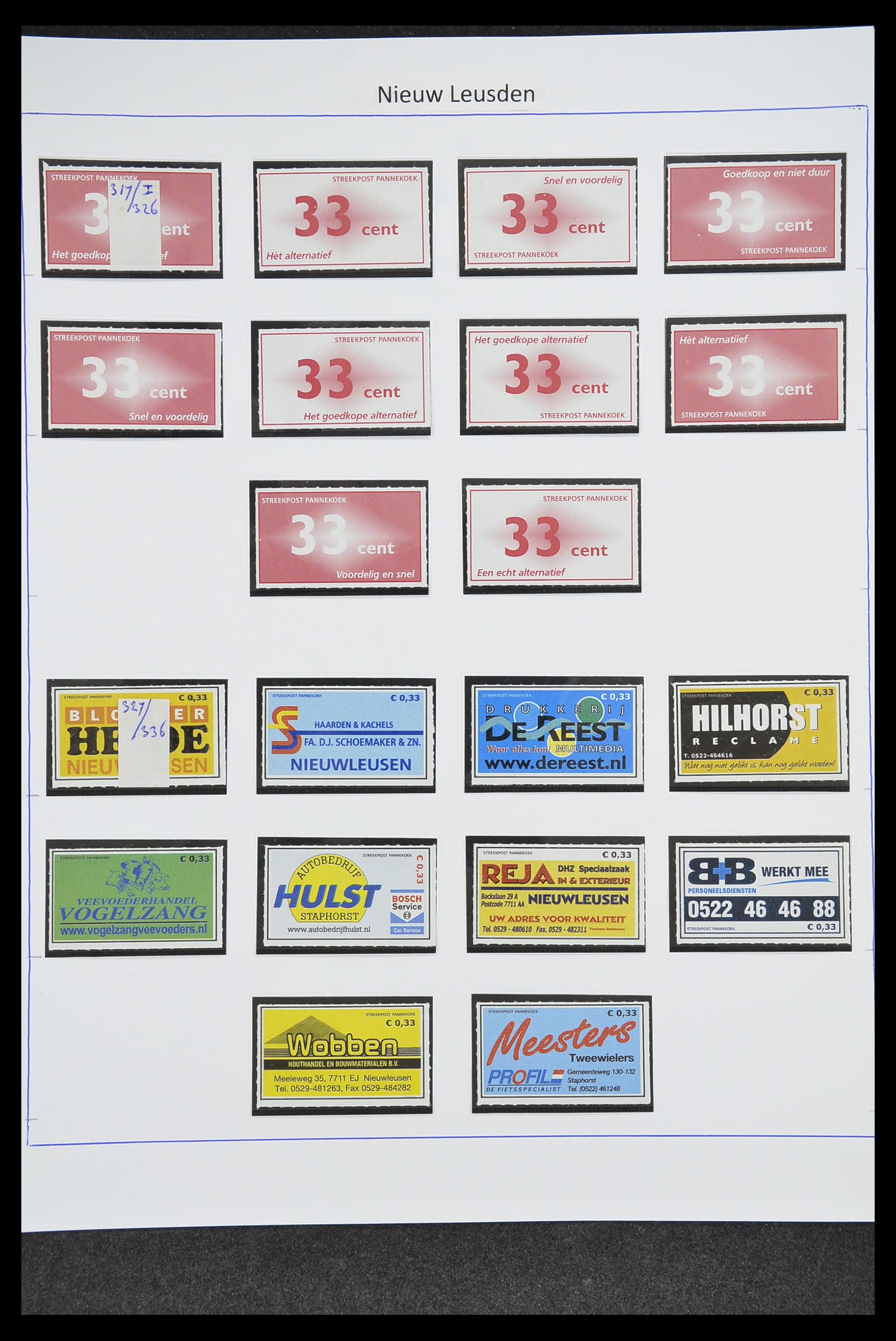 33500 1435 - Postzegelverzameling 33500 Nederland stadspost 1969-2019!!