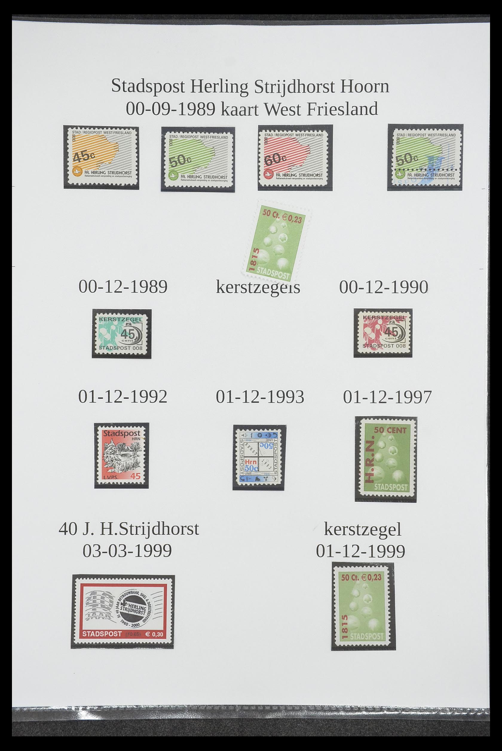 33500 1553 - Postzegelverzameling 33500 Nederland stadspost 1969-2019!!