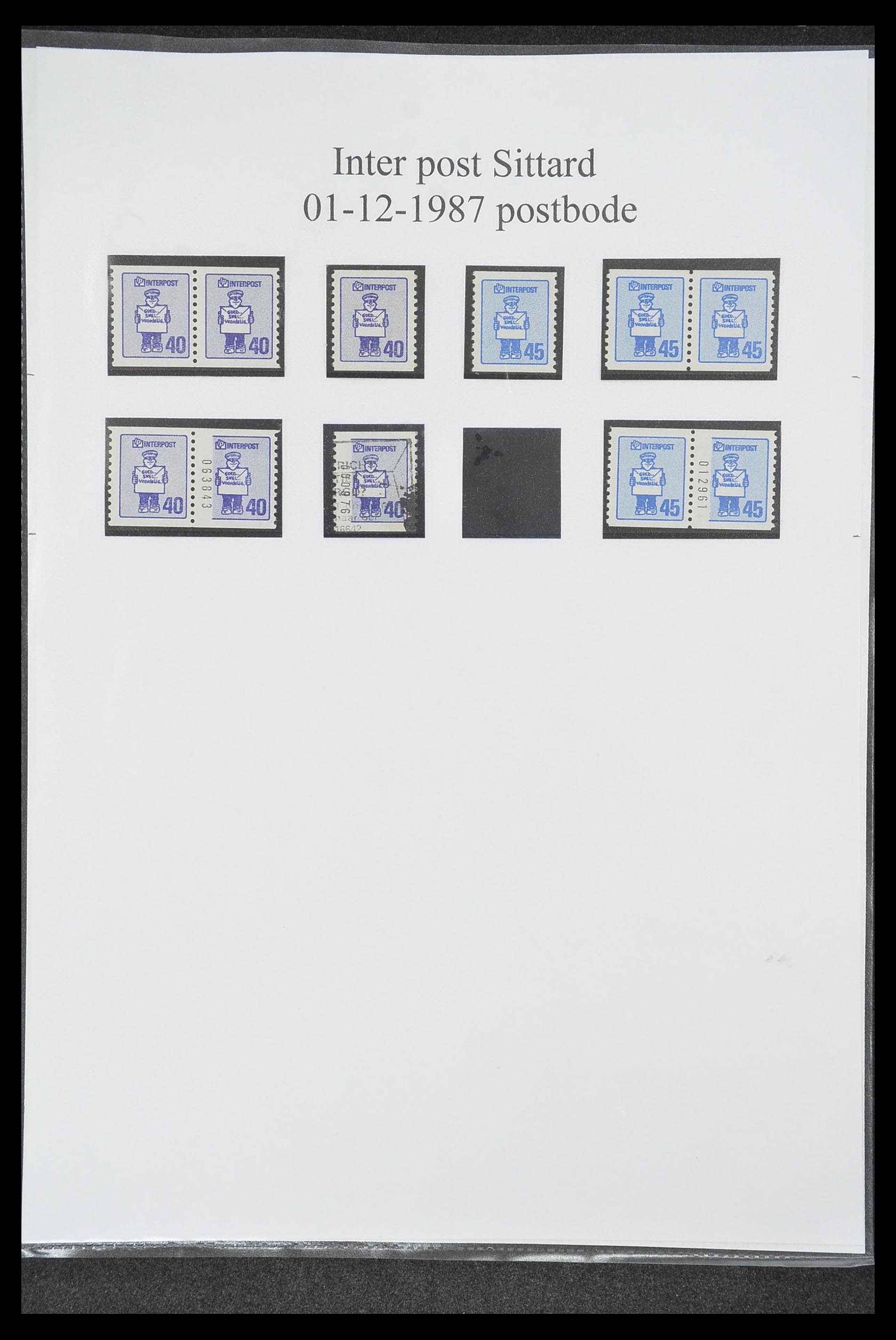 33500 2036 - Postzegelverzameling 33500 Nederland stadspost 1969-2019!!
