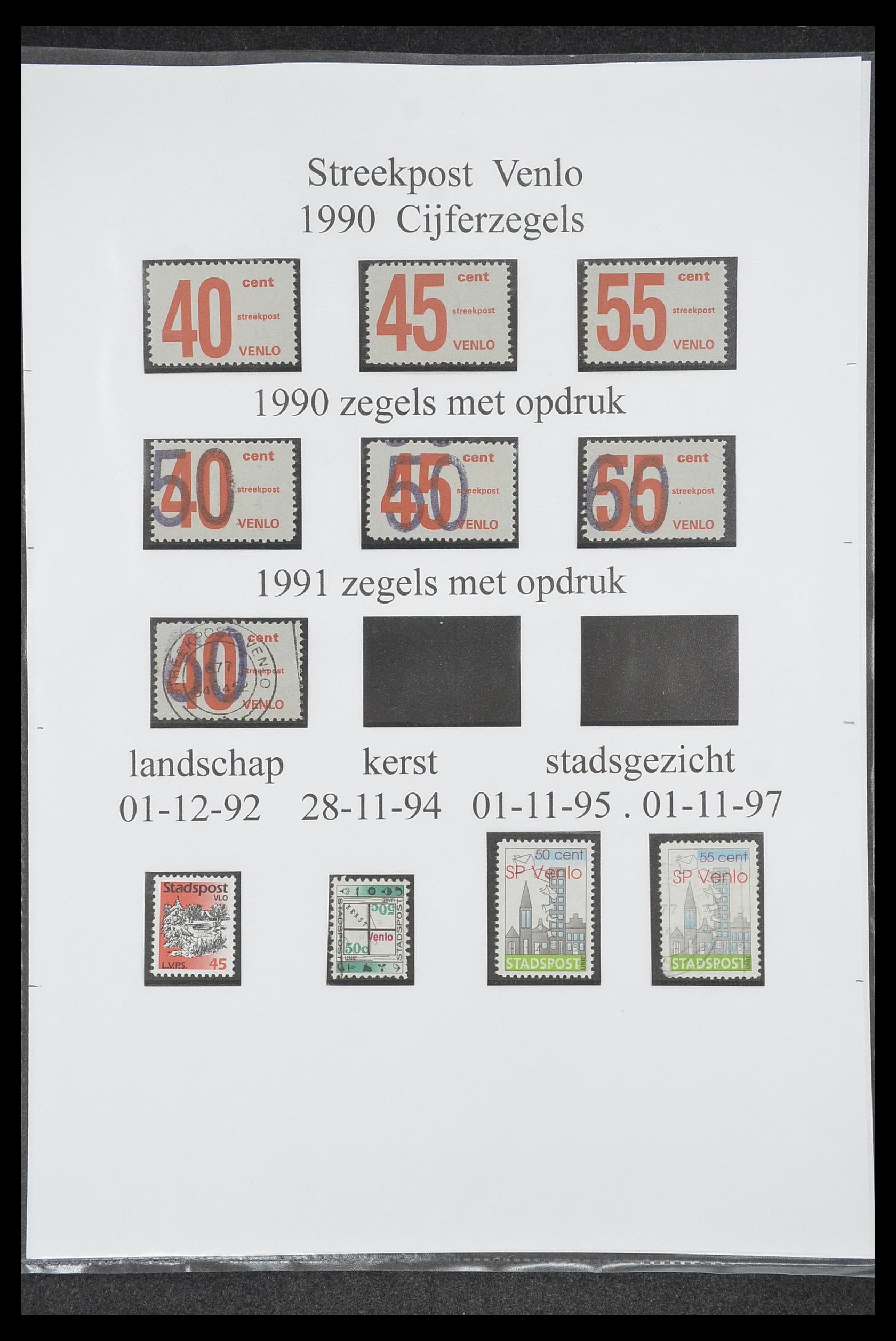 33500 2037 - Postzegelverzameling 33500 Nederland stadspost 1969-2019!!