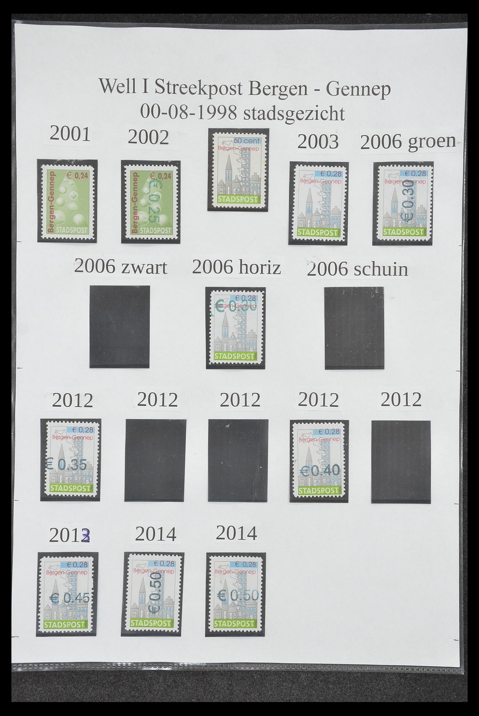 33500 2050 - Postzegelverzameling 33500 Nederland stadspost 1969-2019!!