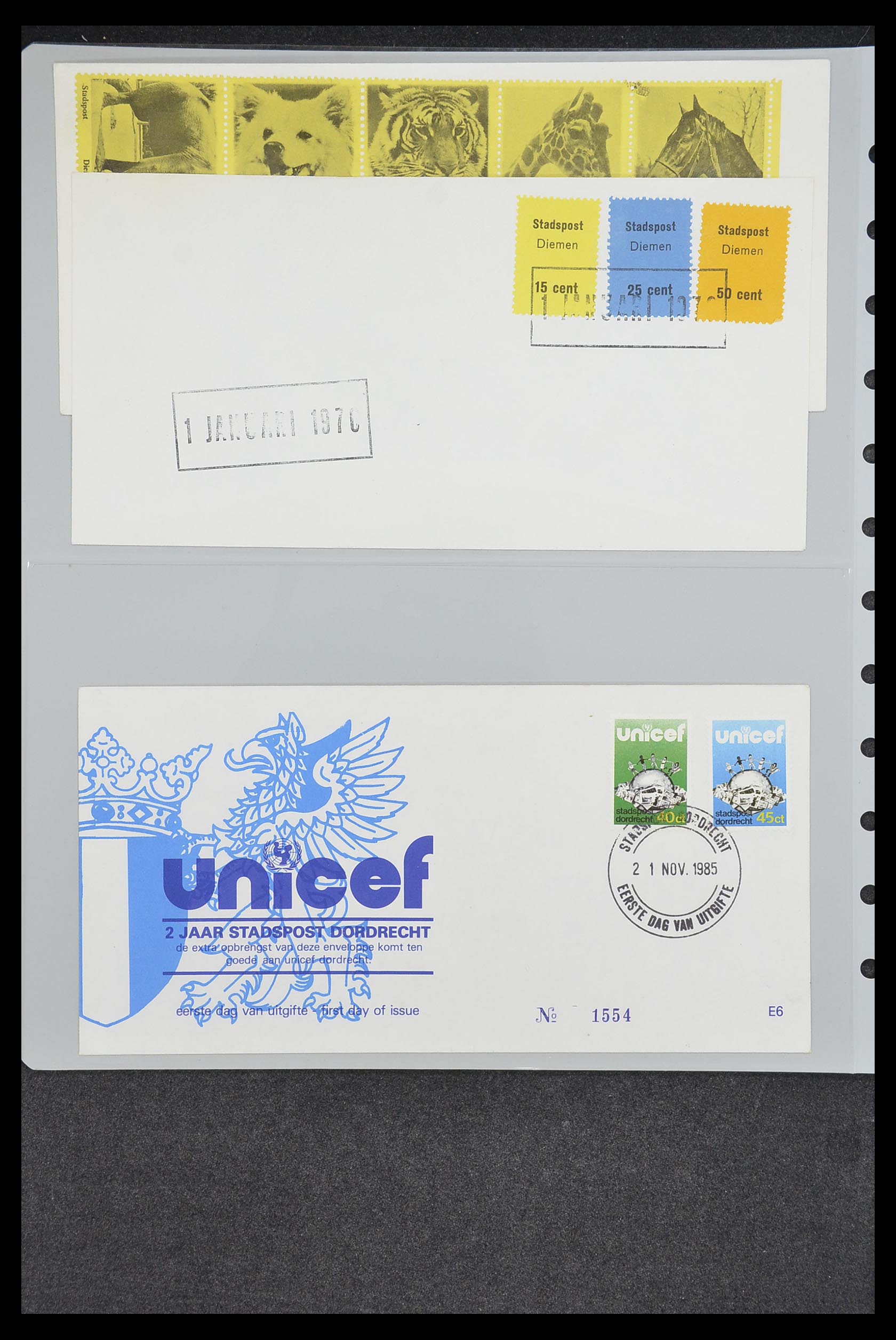 33500 2060 - Postzegelverzameling 33500 Nederland stadspost 1969-2019!!