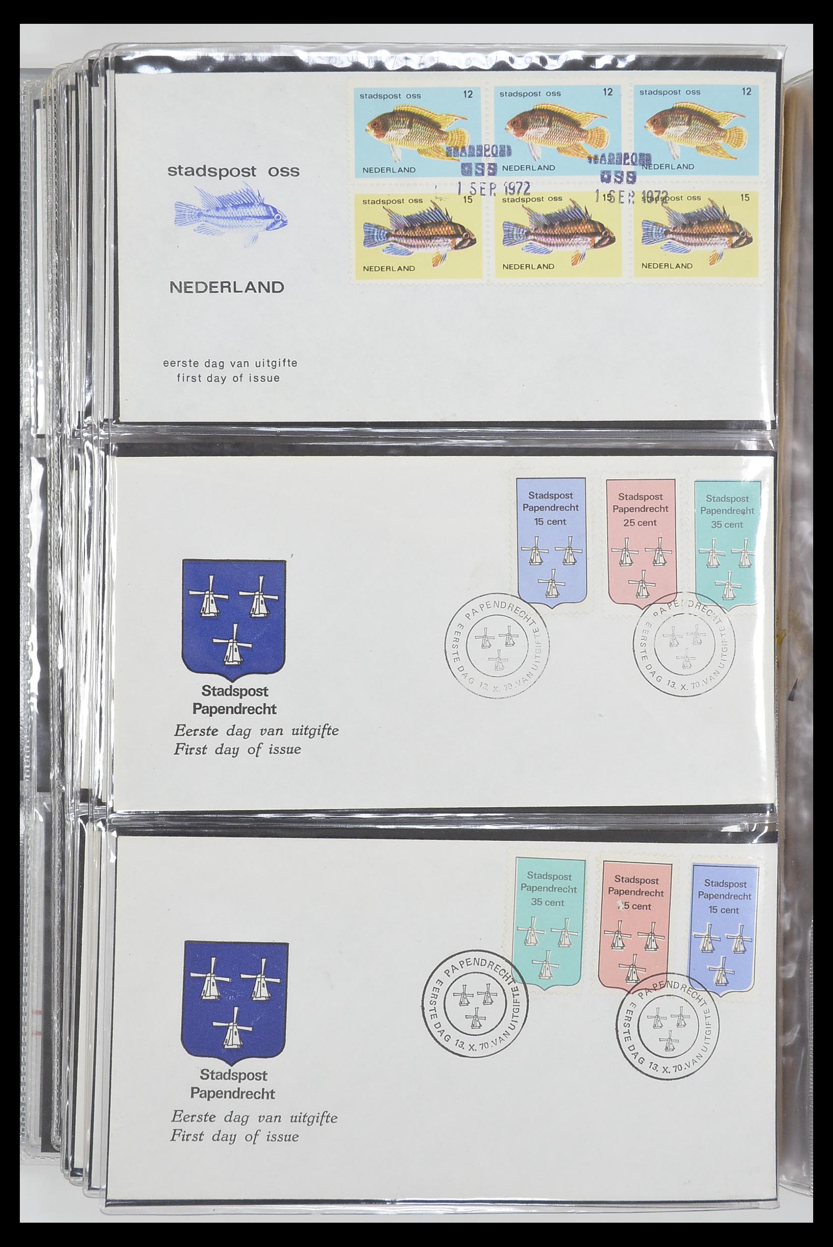 33500 2331 - Postzegelverzameling 33500 Nederland stadspost 1969-2019!!