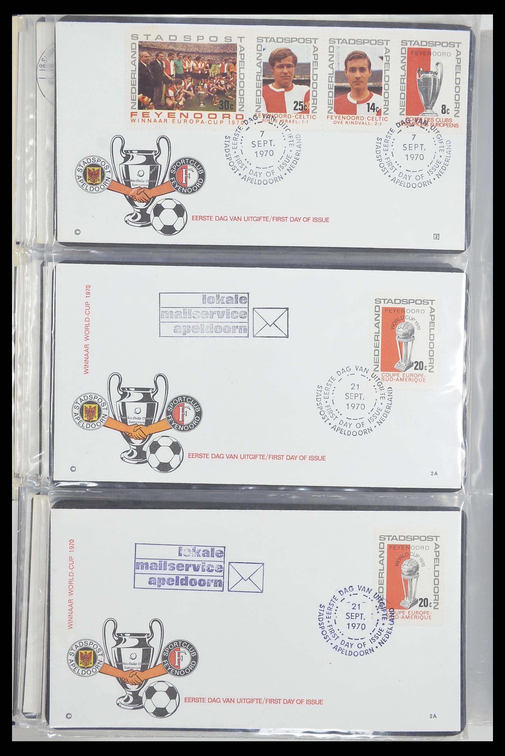 33500 2361 - Postzegelverzameling 33500 Nederland stadspost 1969-2019!!