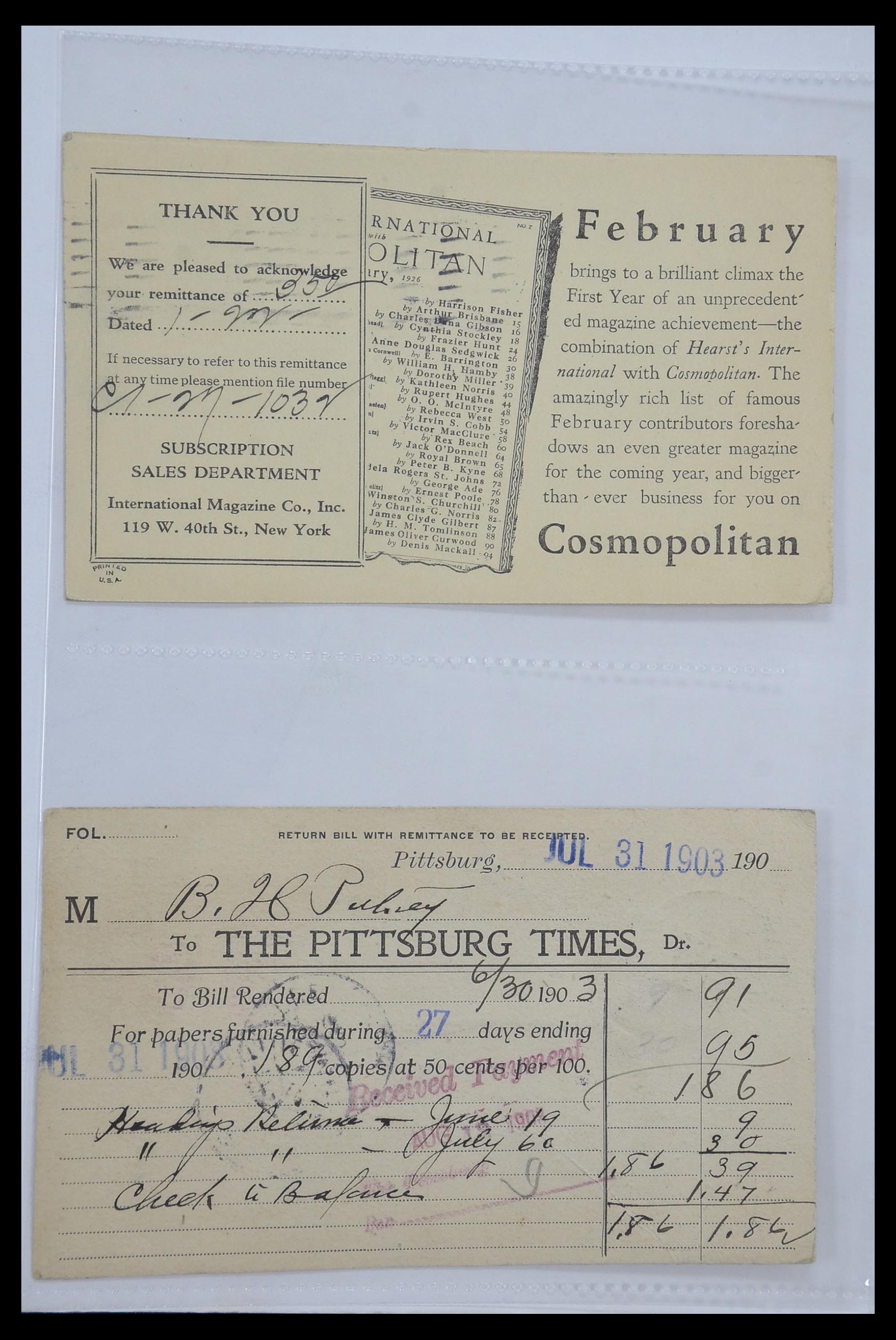33501 004 - Stamp collection 33501 USA postal cards 1880-1920.