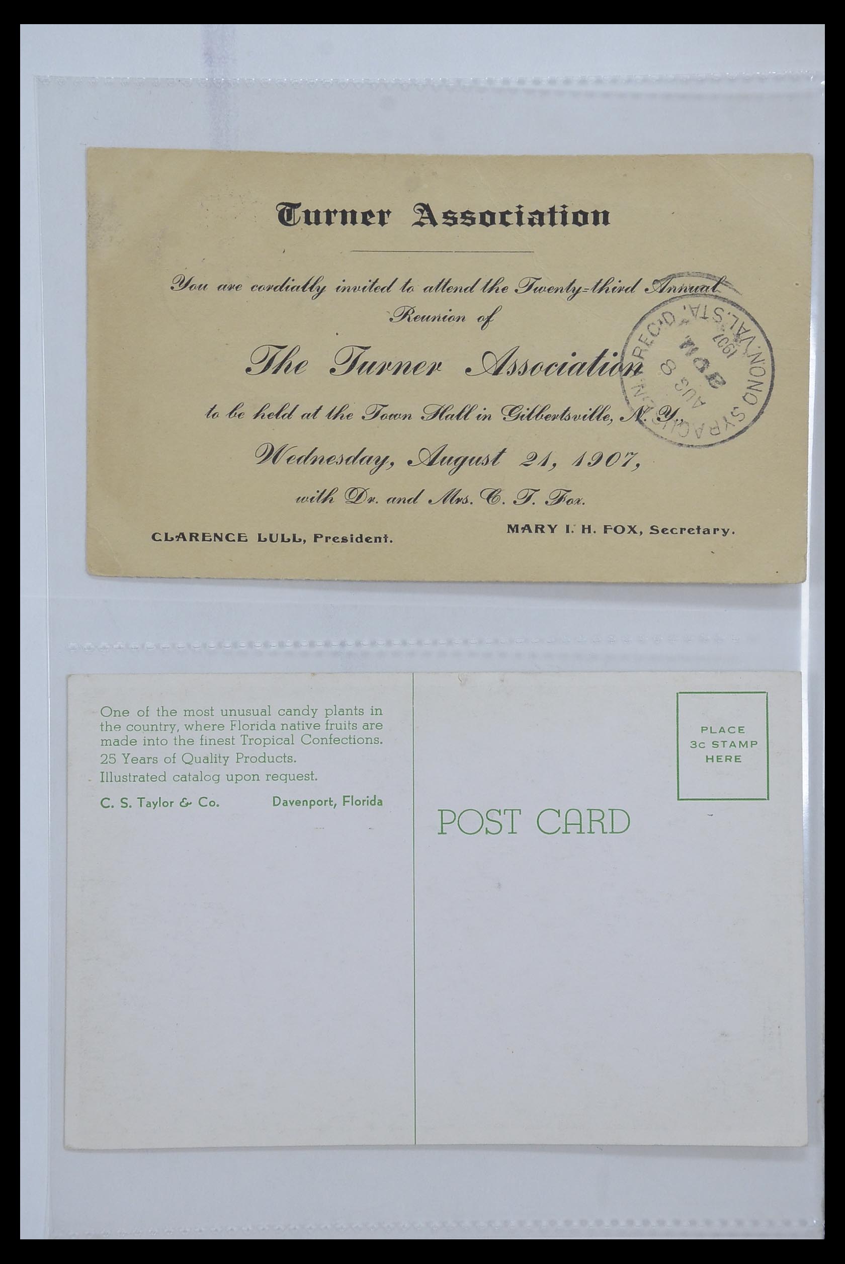33501 016 - Postzegelverzameling 33501 USA postkaarten 1880-1920.