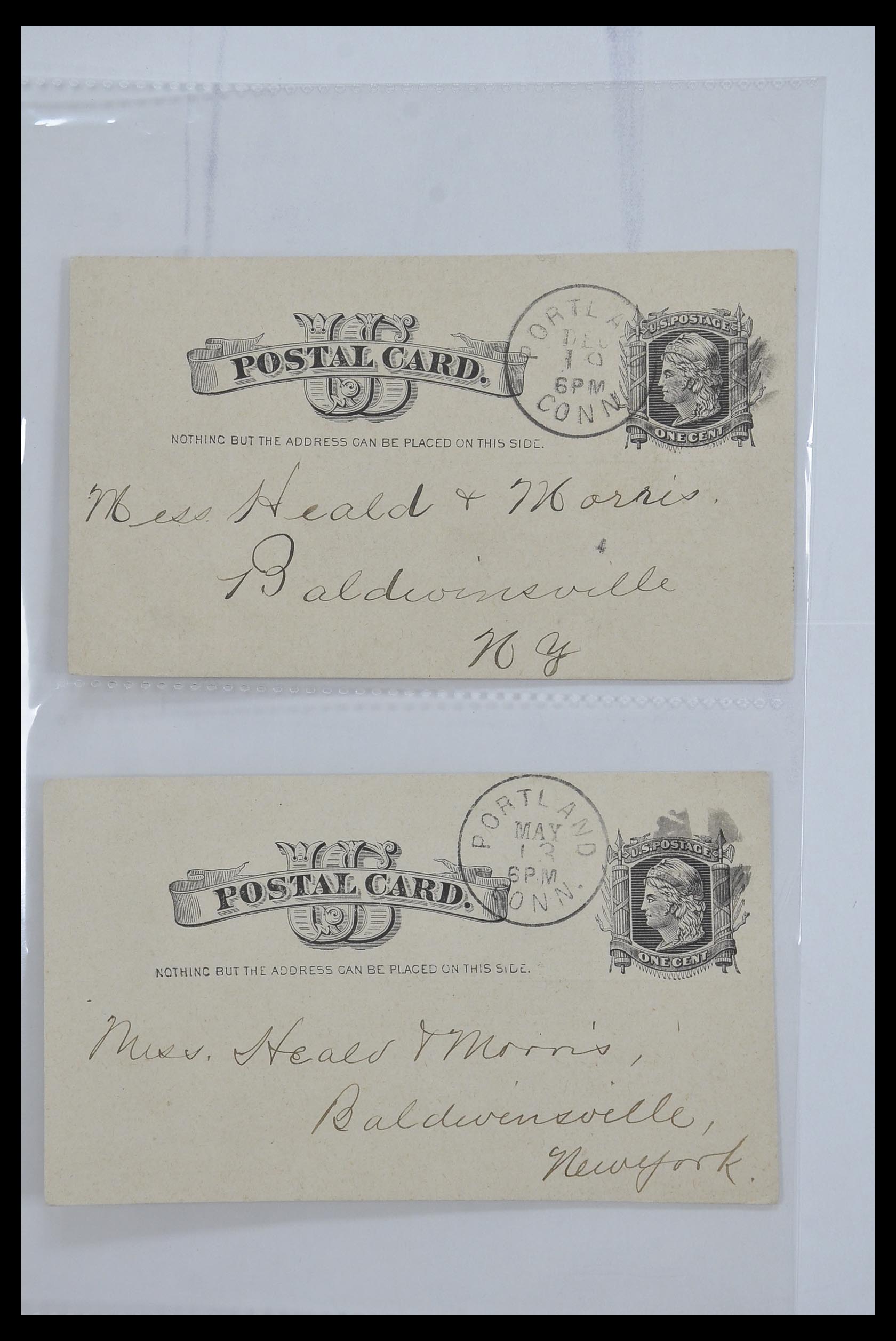 33501 021 - Postzegelverzameling 33501 USA postkaarten 1880-1920.