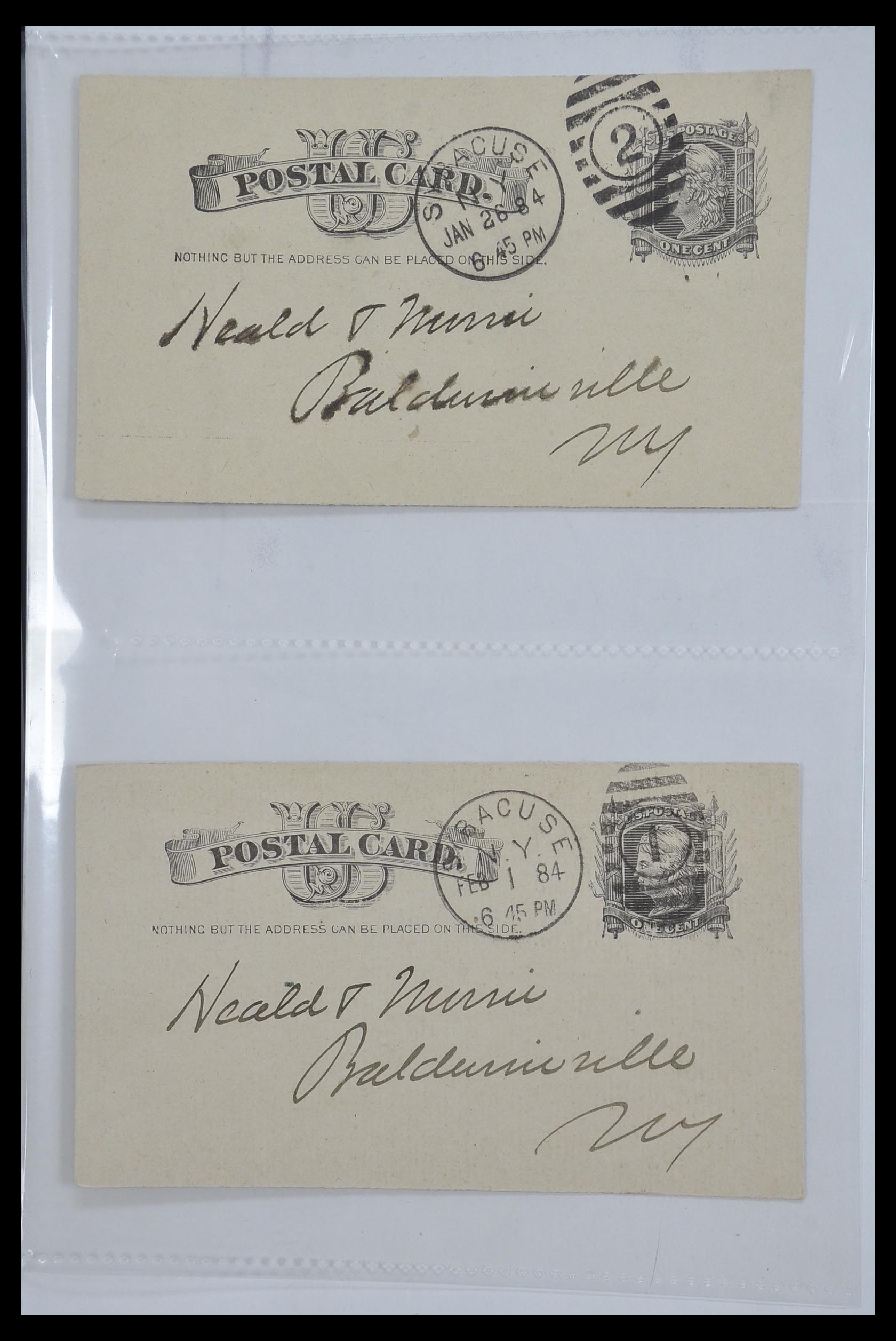 33501 023 - Stamp collection 33501 USA postal cards 1880-1920.