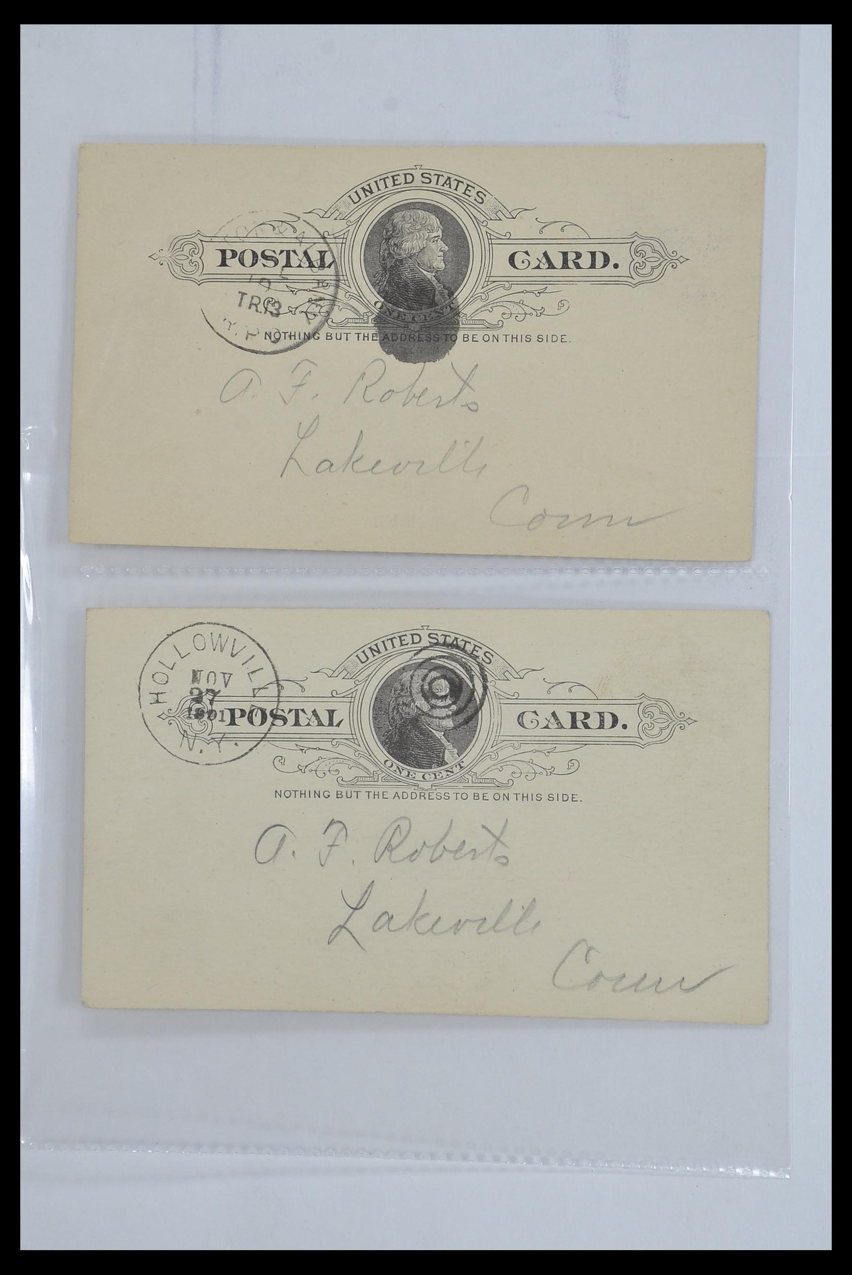 33501 041 - Postzegelverzameling 33501 USA postkaarten 1880-1920.