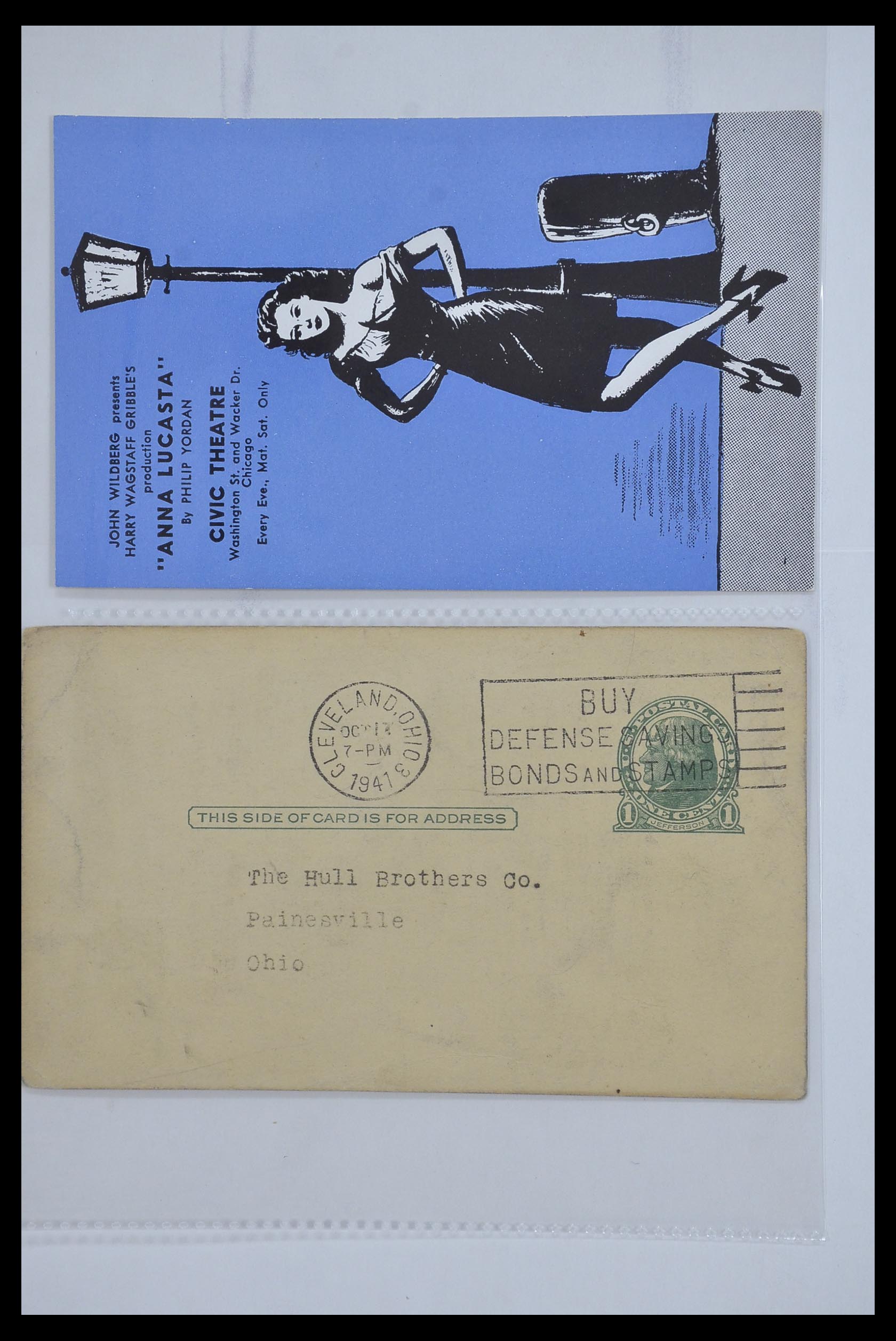 33501 071 - Postzegelverzameling 33501 USA postkaarten 1880-1920.