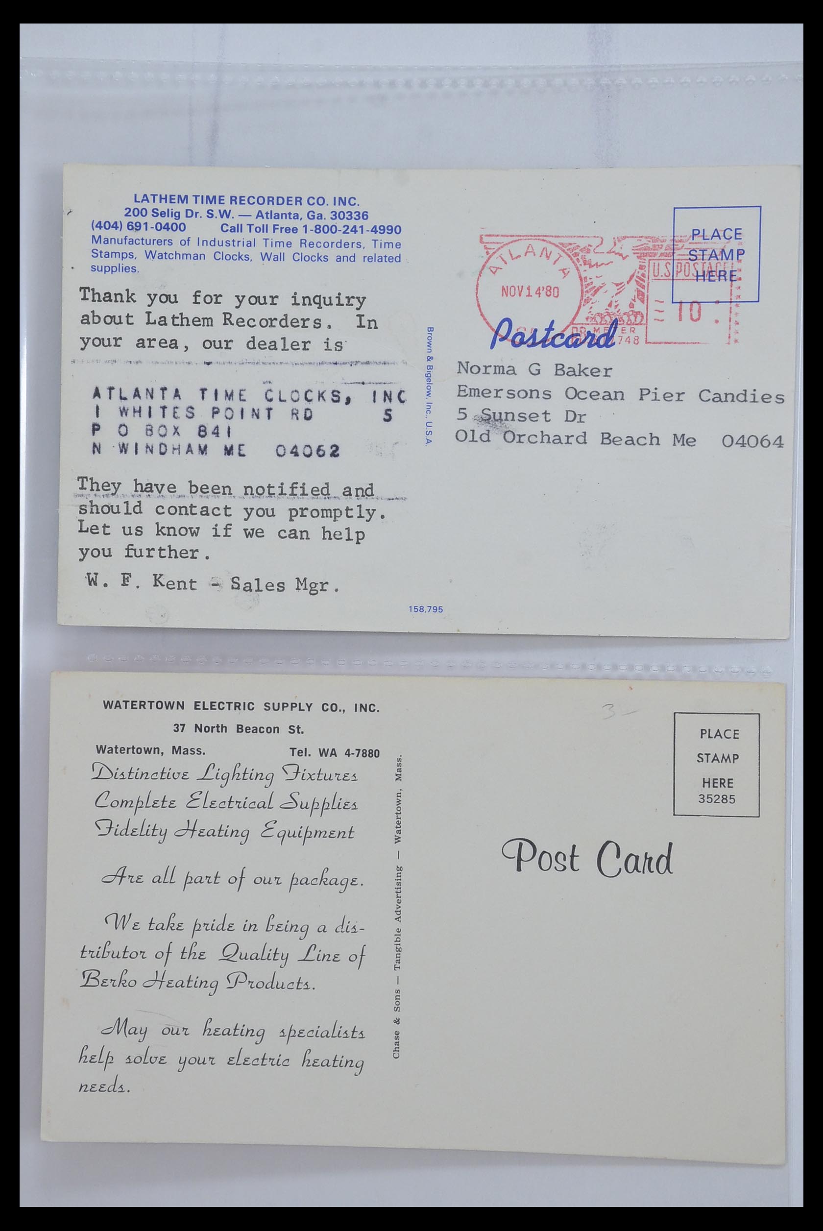 33501 083 - Postzegelverzameling 33501 USA postkaarten 1880-1920.