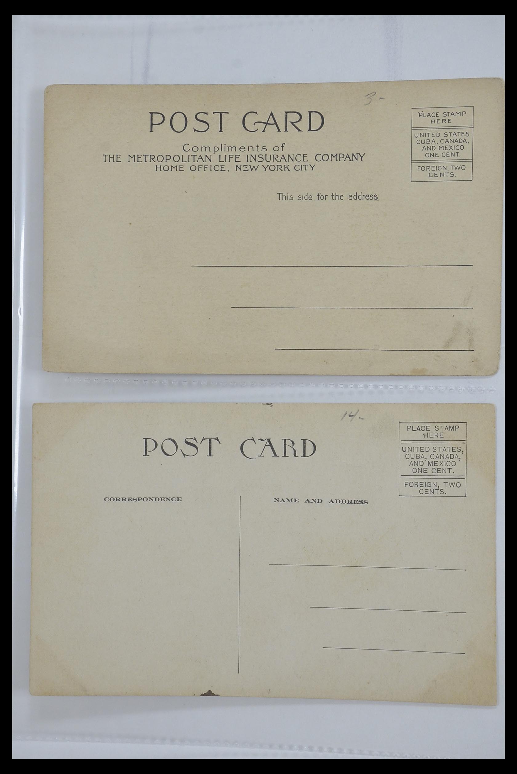 33501 087 - Stamp collection 33501 USA postal cards 1880-1920.