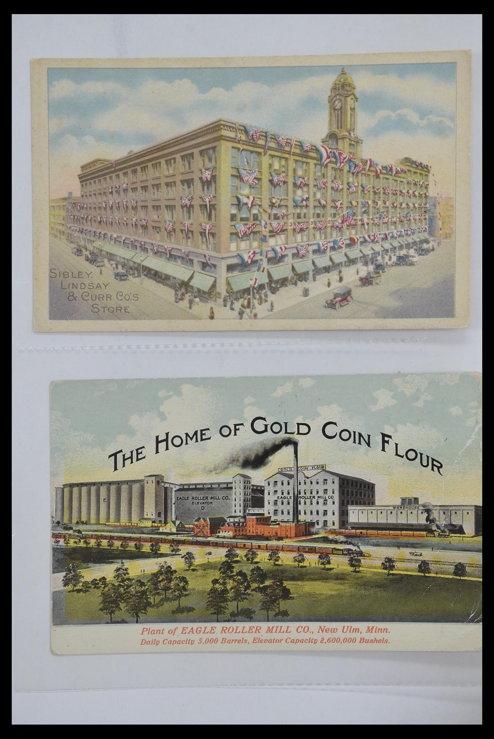 33501 096 - Postzegelverzameling 33501 USA postkaarten 1880-1920.