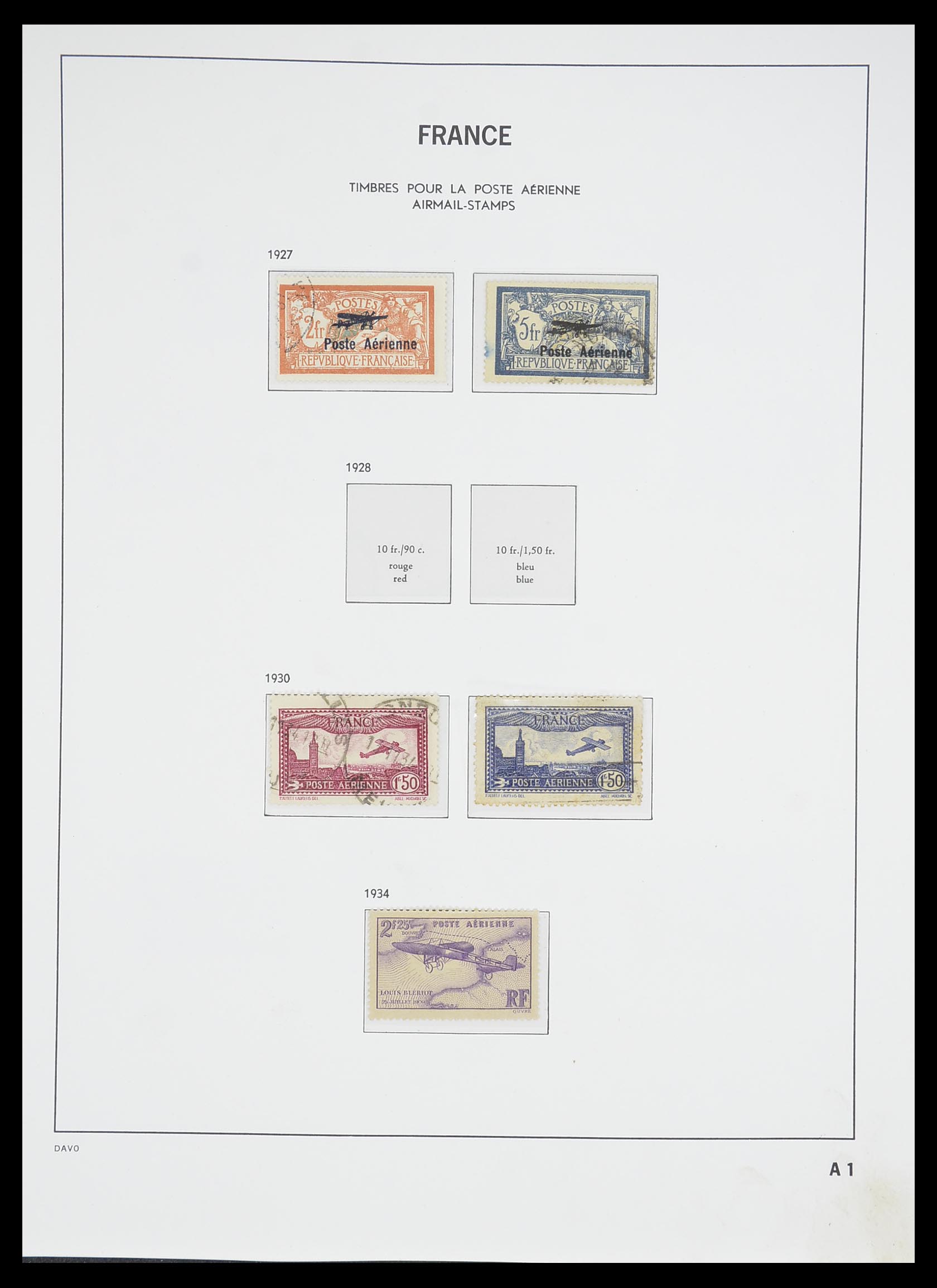 33502 001 - Postzegelverzameling 33502 Frankrijk back of the book 1859-1983.