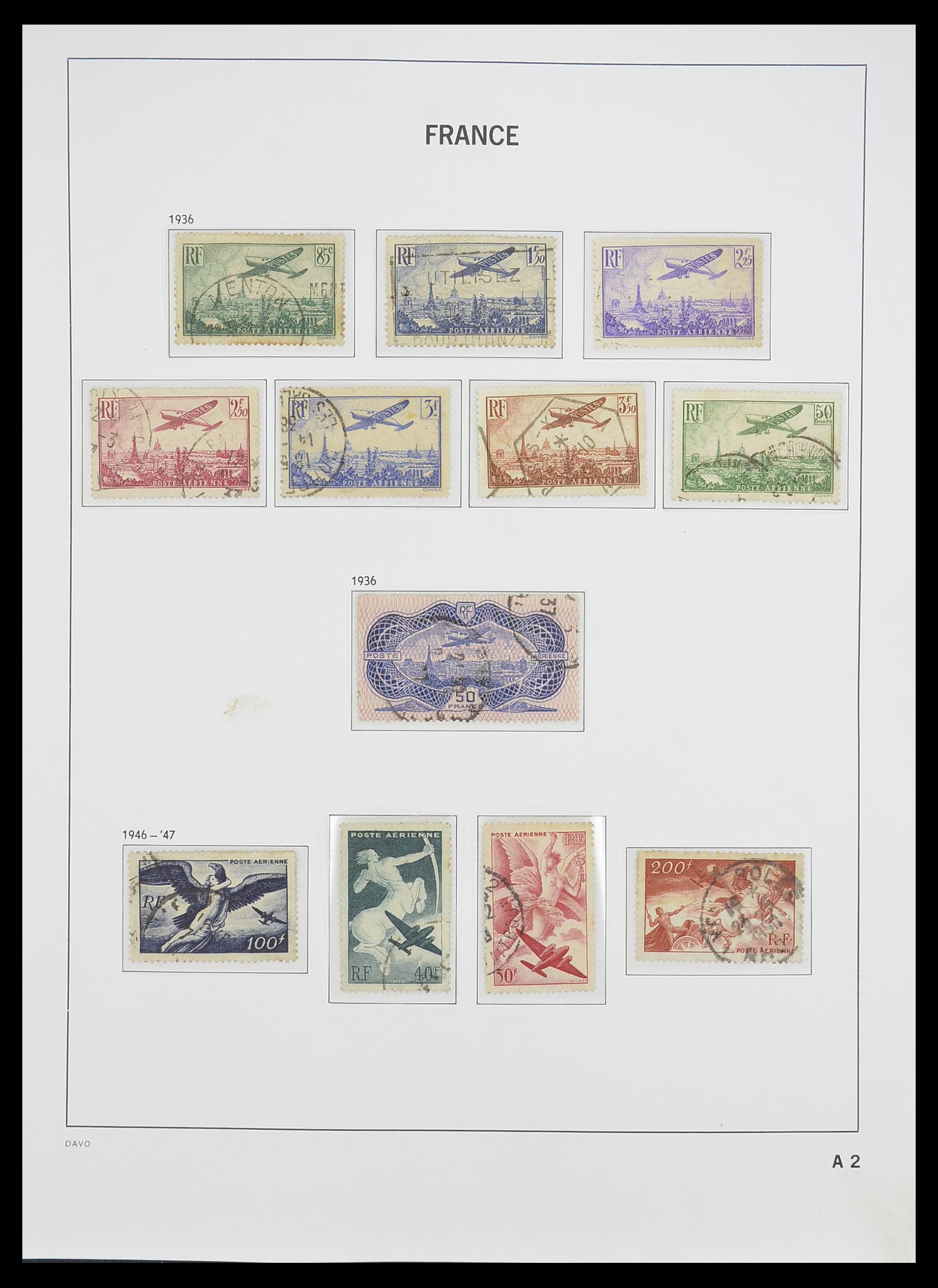 33502 002 - Postzegelverzameling 33502 Frankrijk back of the book 1859-1983.