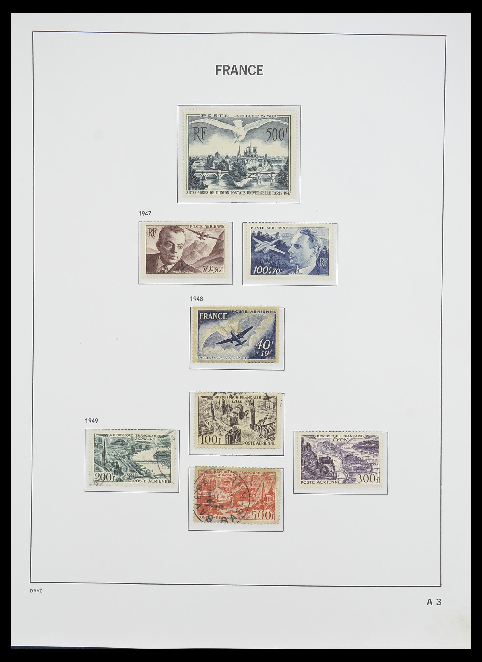 33502 003 - Postzegelverzameling 33502 Frankrijk back of the book 1859-1983.