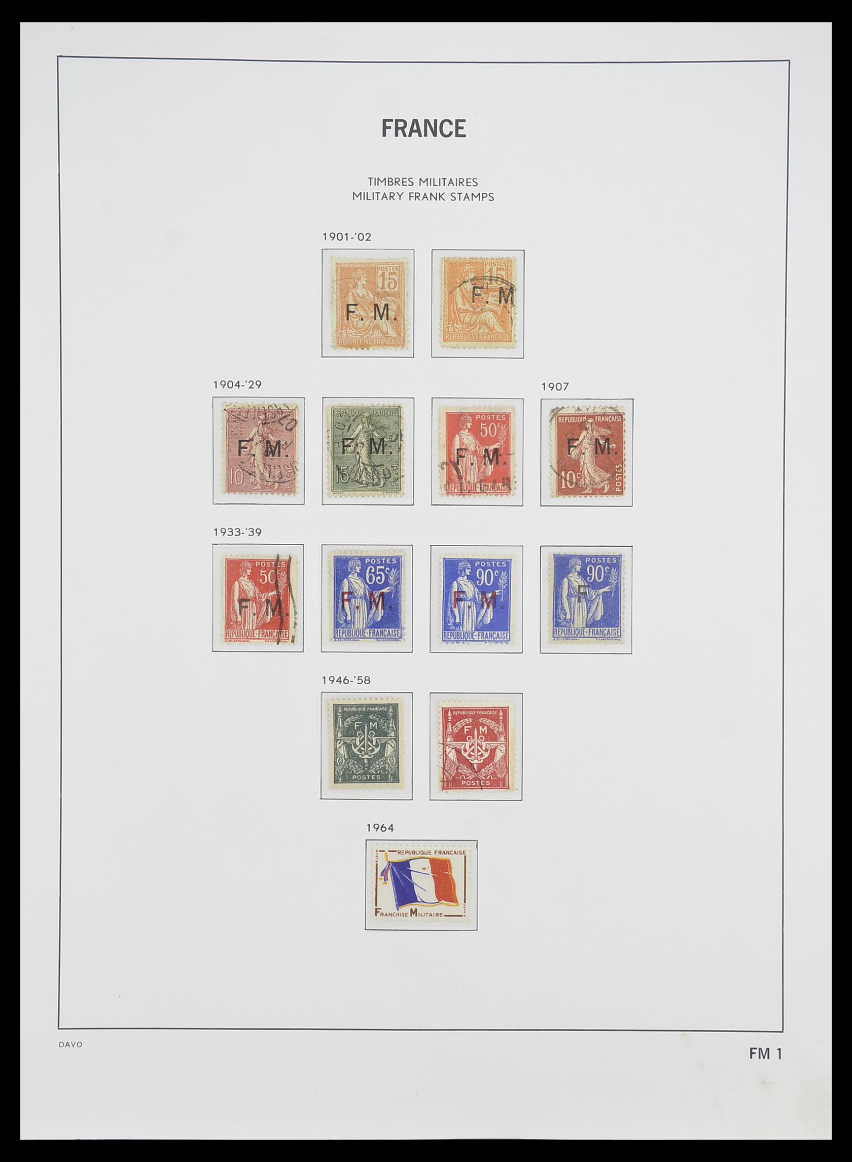 33502 008 - Postzegelverzameling 33502 Frankrijk back of the book 1859-1983.