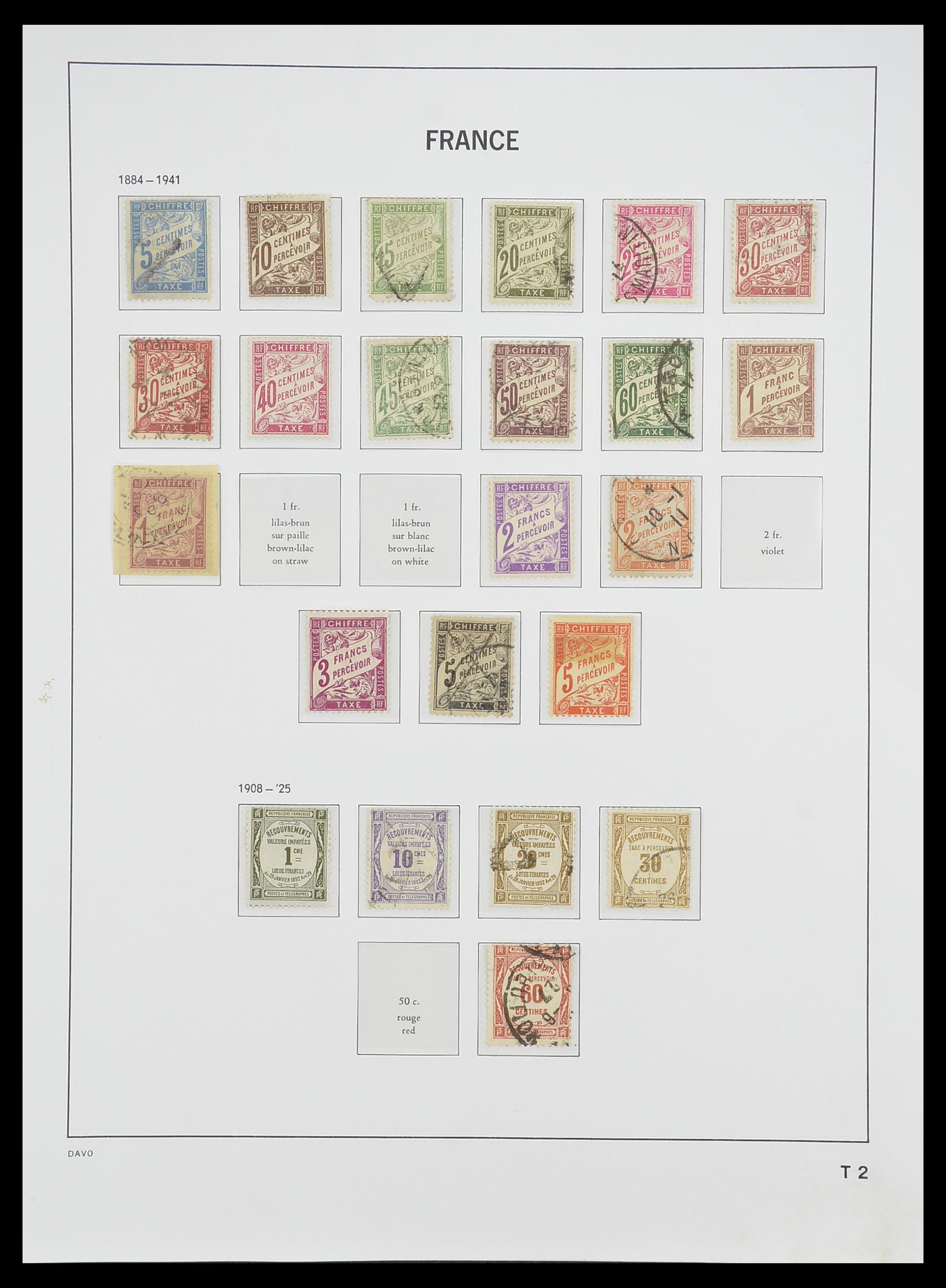 33502 010 - Postzegelverzameling 33502 Frankrijk back of the book 1859-1983.