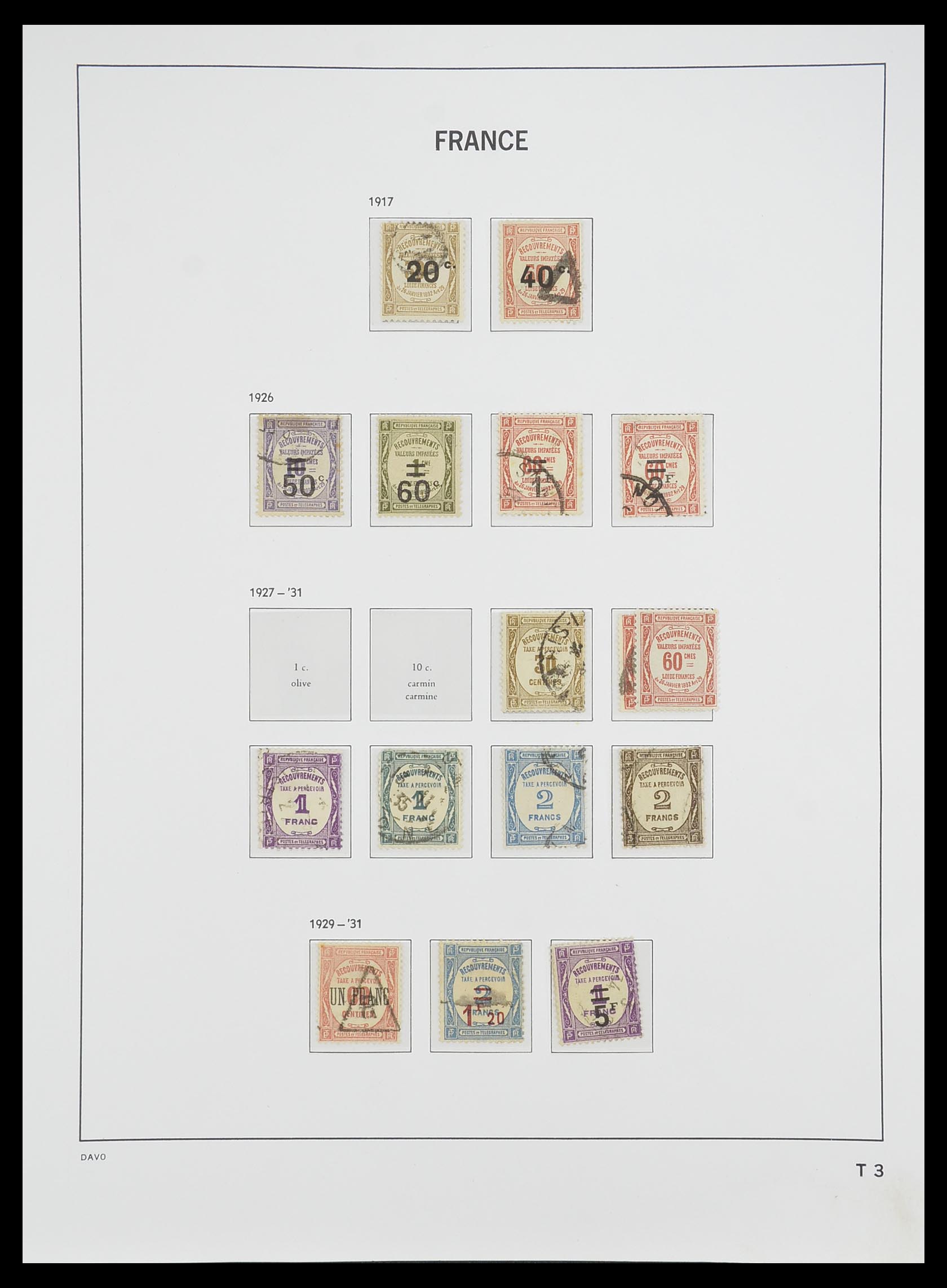 33502 011 - Postzegelverzameling 33502 Frankrijk back of the book 1859-1983.