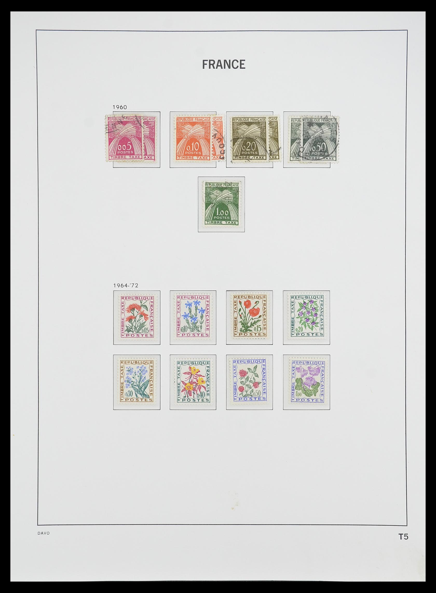 33502 012 - Postzegelverzameling 33502 Frankrijk back of the book 1859-1983.