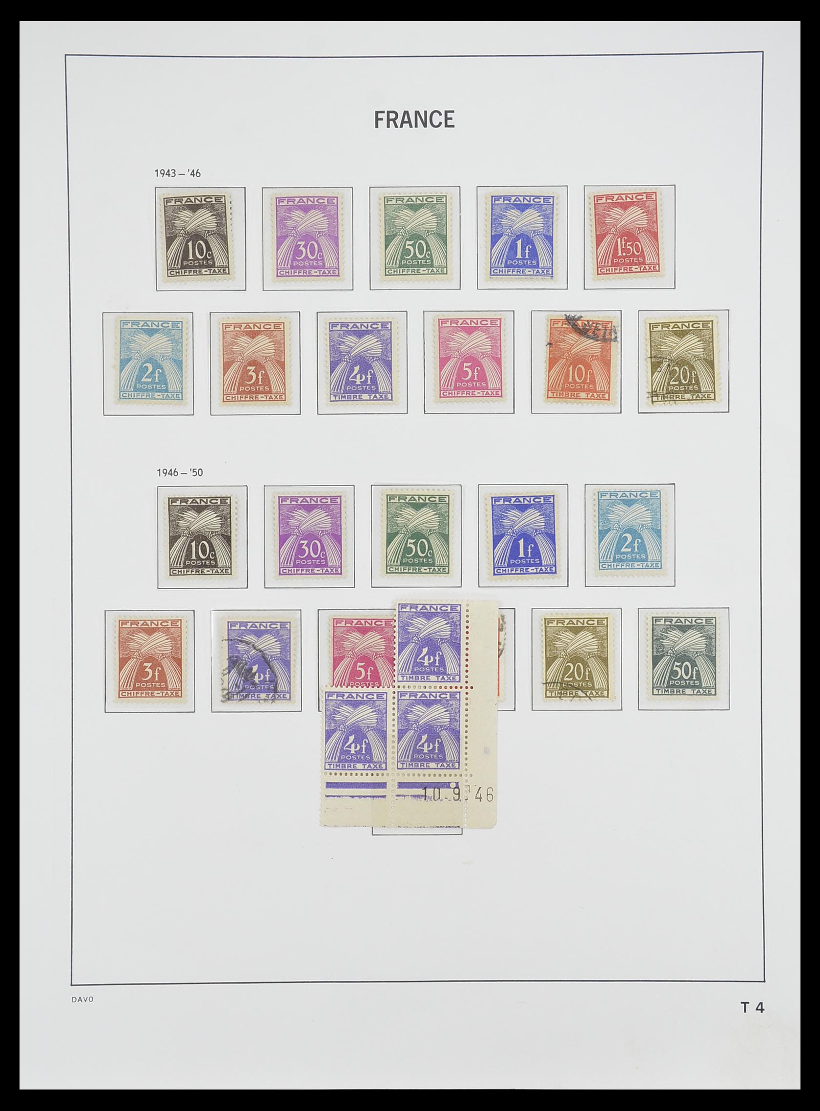 33502 013 - Postzegelverzameling 33502 Frankrijk back of the book 1859-1983.