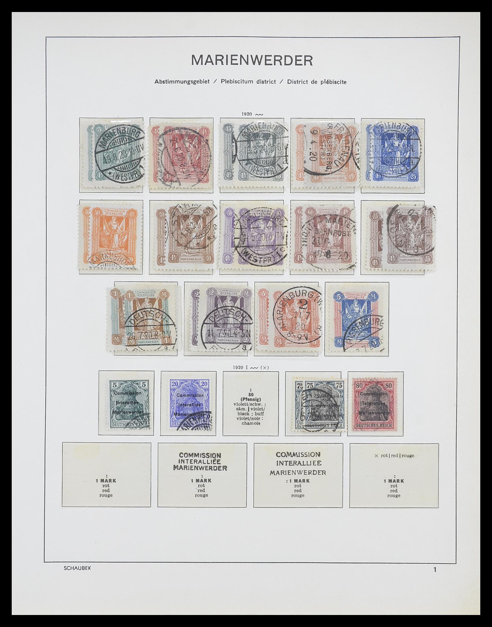 33503 003 - Stamp collection 33503 German territories 1920.