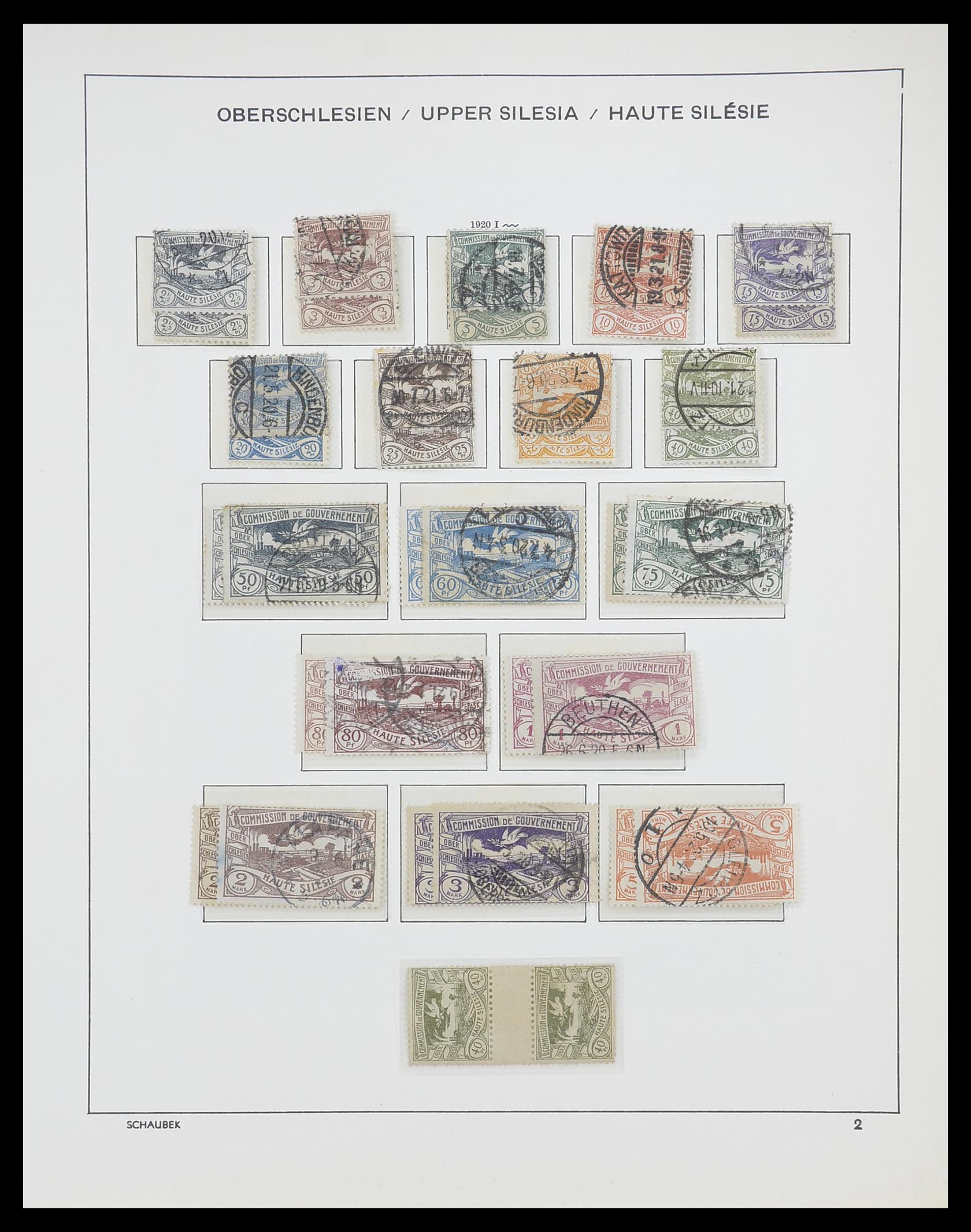 33503 006 - Postzegelverzameling 33503 Duitse gebieden 1920.