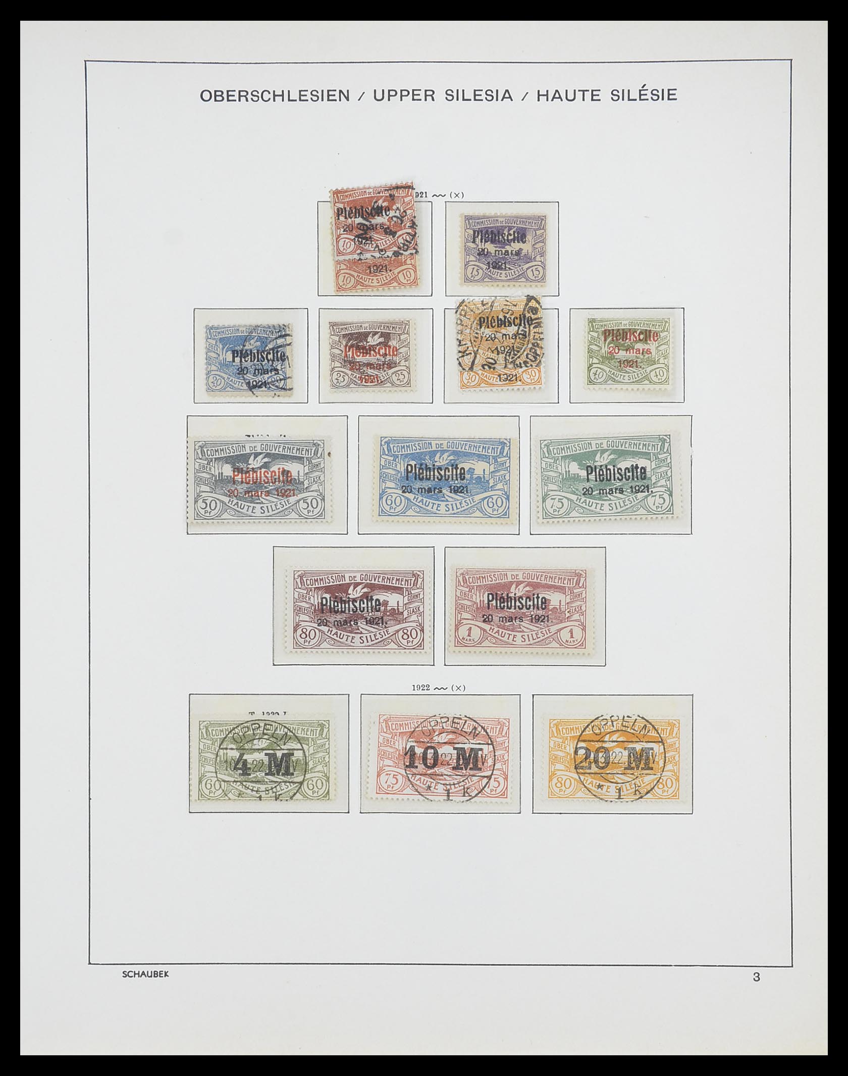 33503 009 - Stamp collection 33503 German territories 1920.