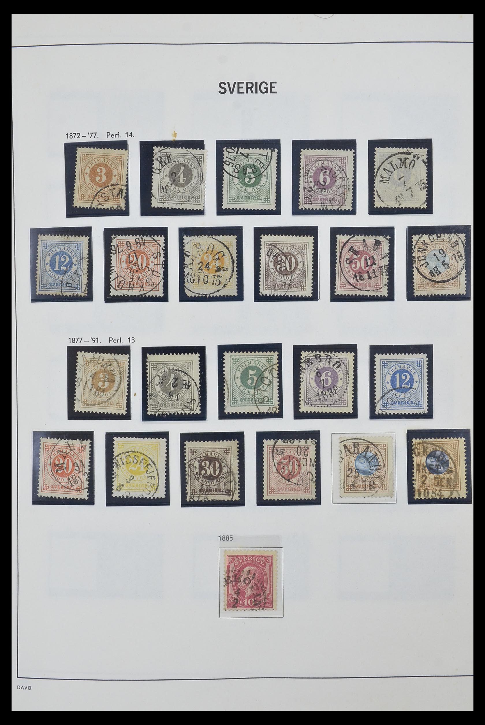 33520 002 - Postzegelverzameling 33520 Zweden 1855-2013.