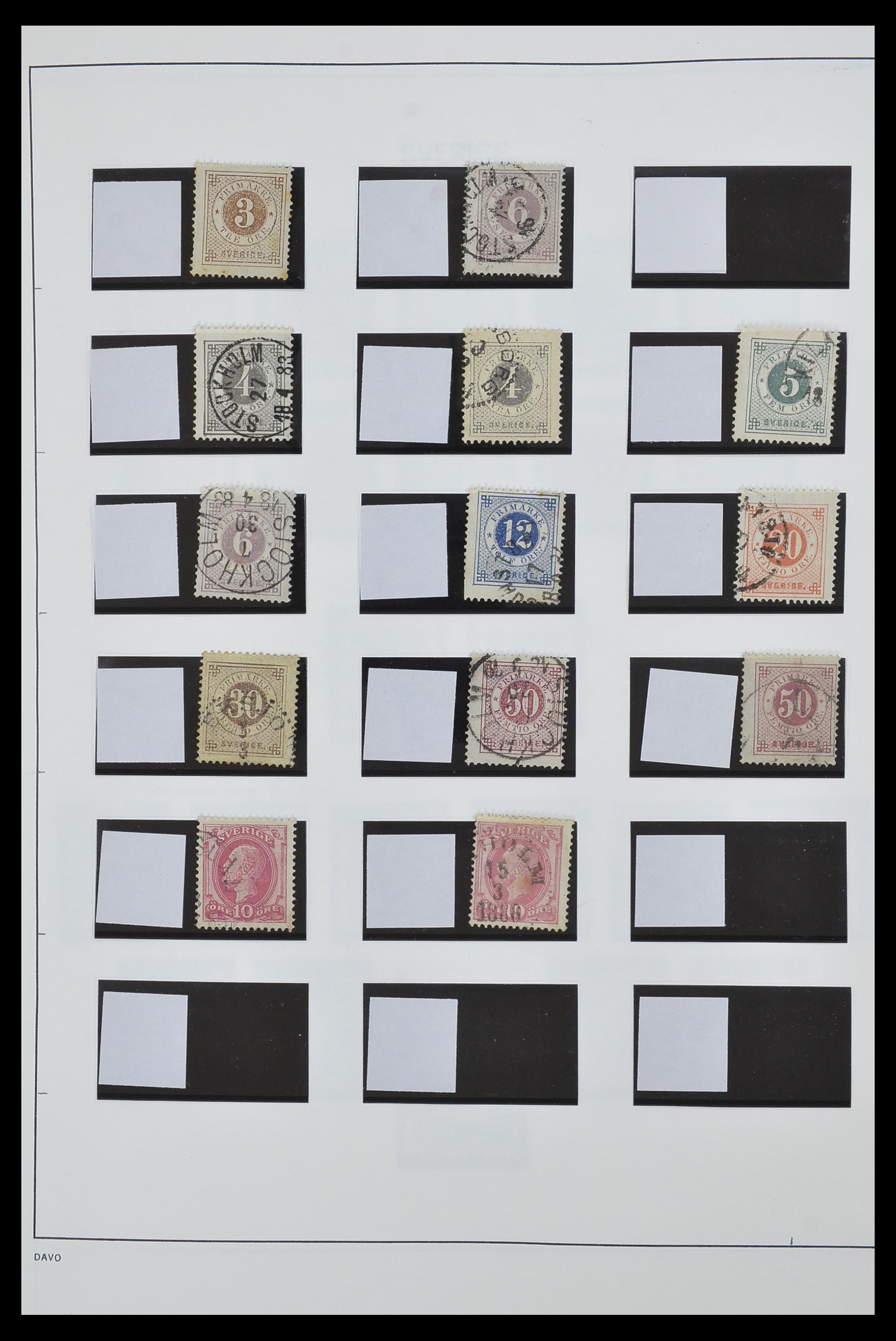 33520 003 - Postzegelverzameling 33520 Zweden 1855-2013.