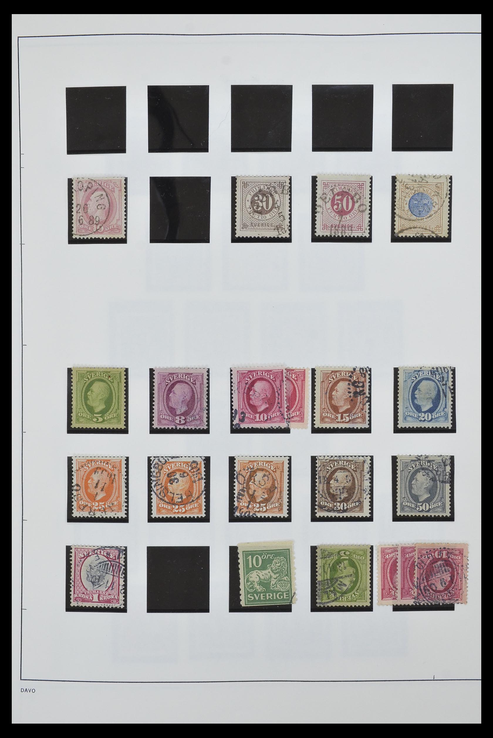 33520 005 - Postzegelverzameling 33520 Zweden 1855-2013.