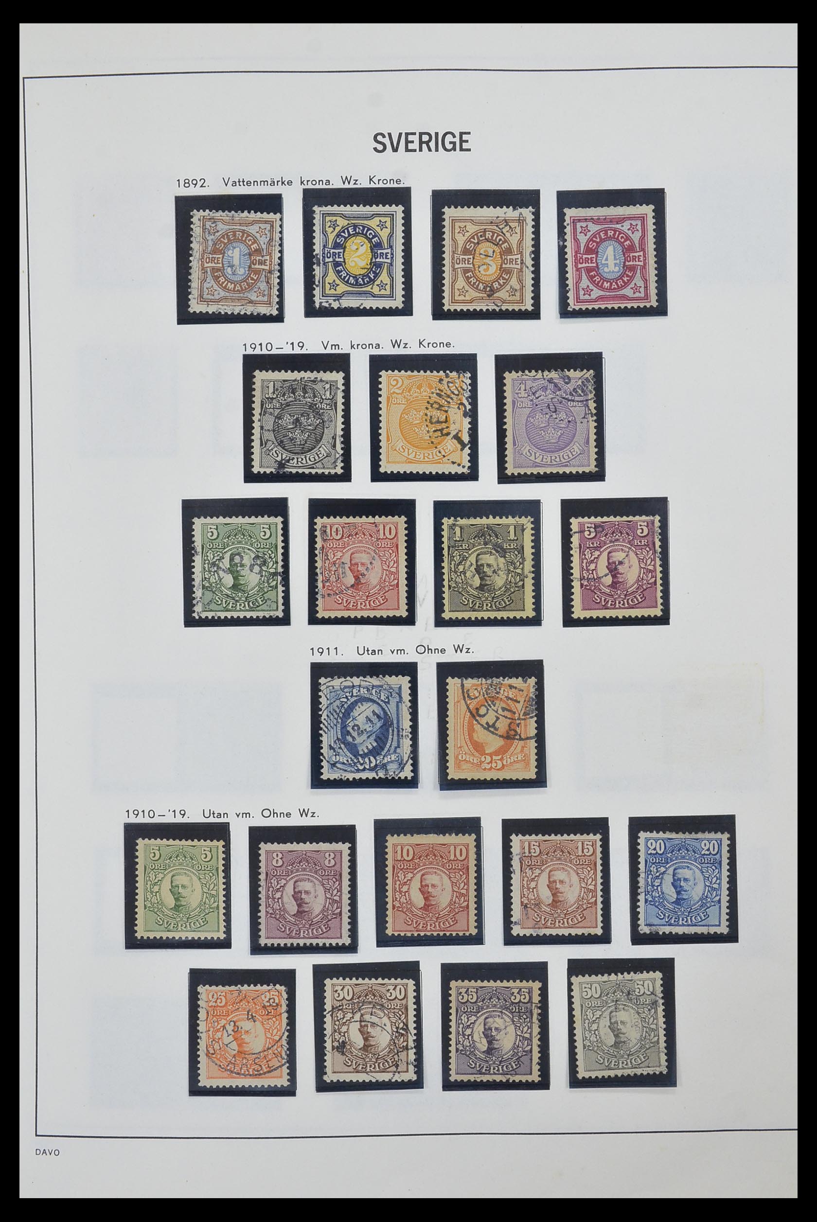 33520 006 - Postzegelverzameling 33520 Zweden 1855-2013.