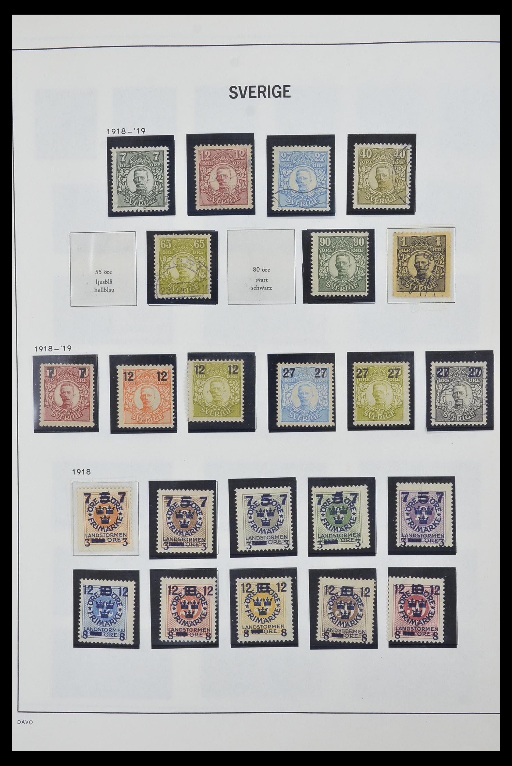 33520 009 - Postzegelverzameling 33520 Zweden 1855-2013.