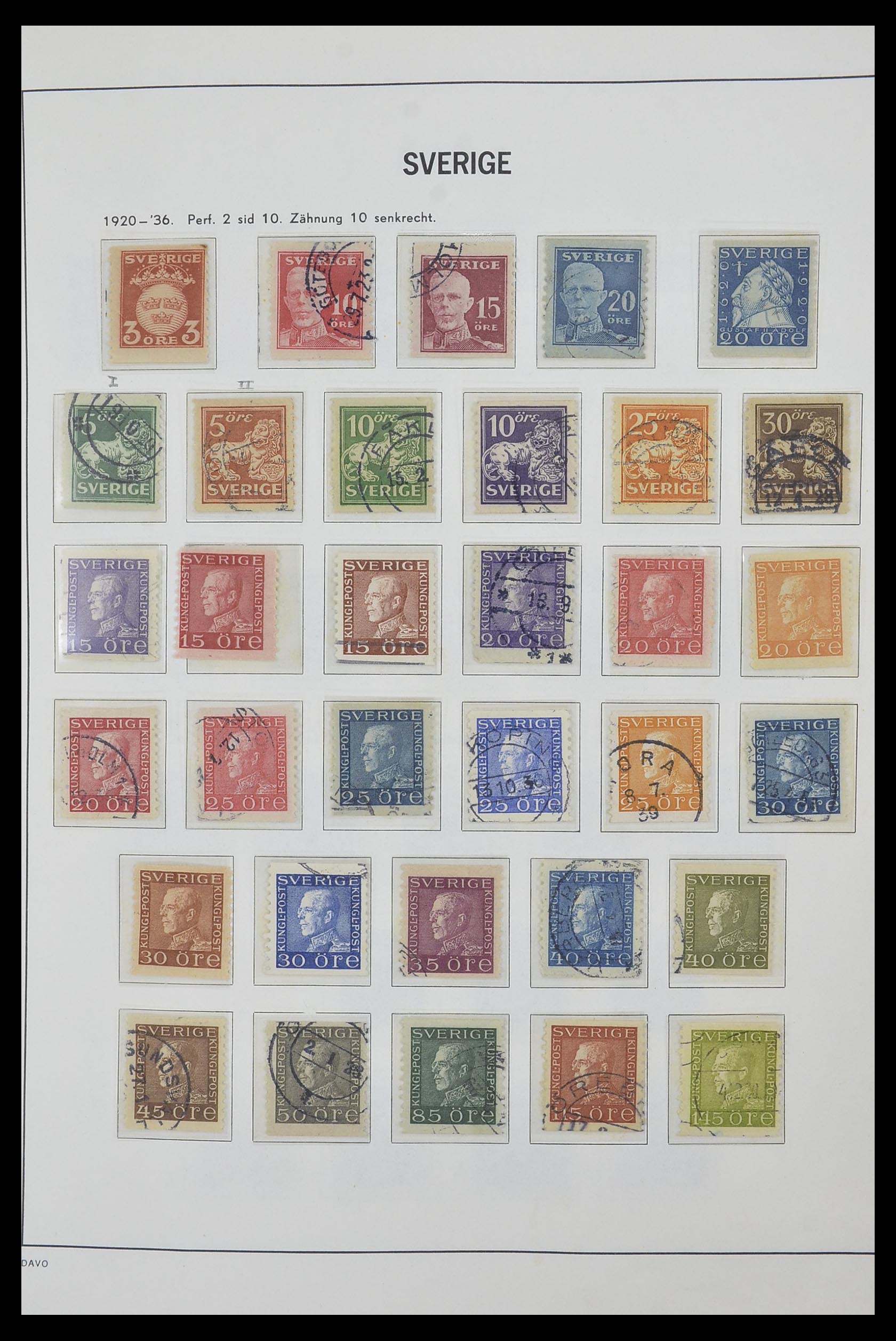 33520 011 - Postzegelverzameling 33520 Zweden 1855-2013.