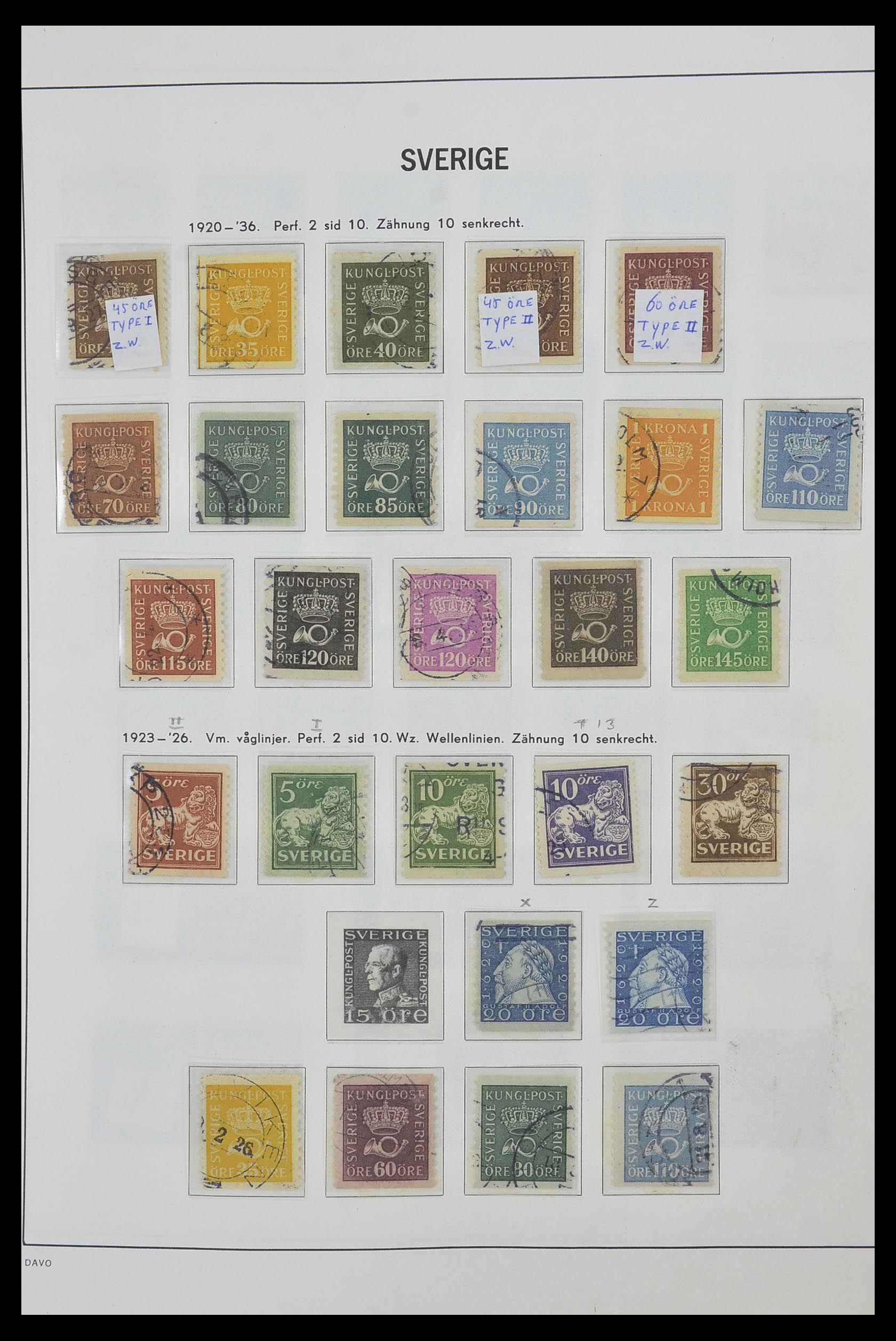 33520 012 - Postzegelverzameling 33520 Zweden 1855-2013.