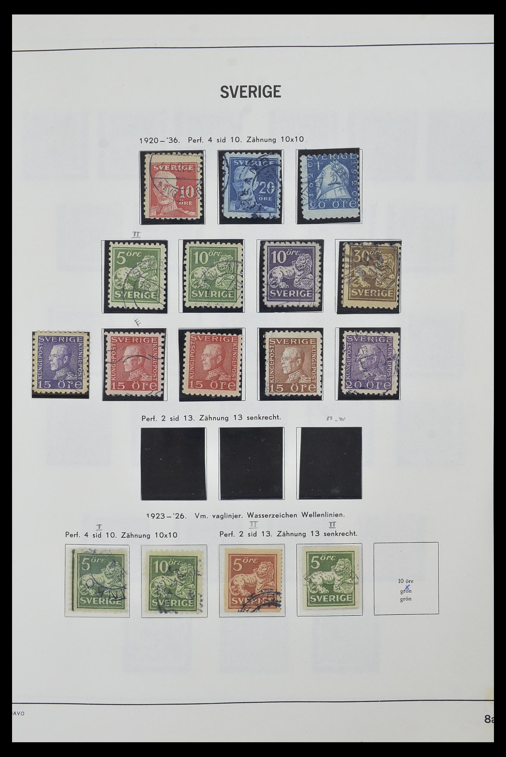 33520 014 - Postzegelverzameling 33520 Zweden 1855-2013.