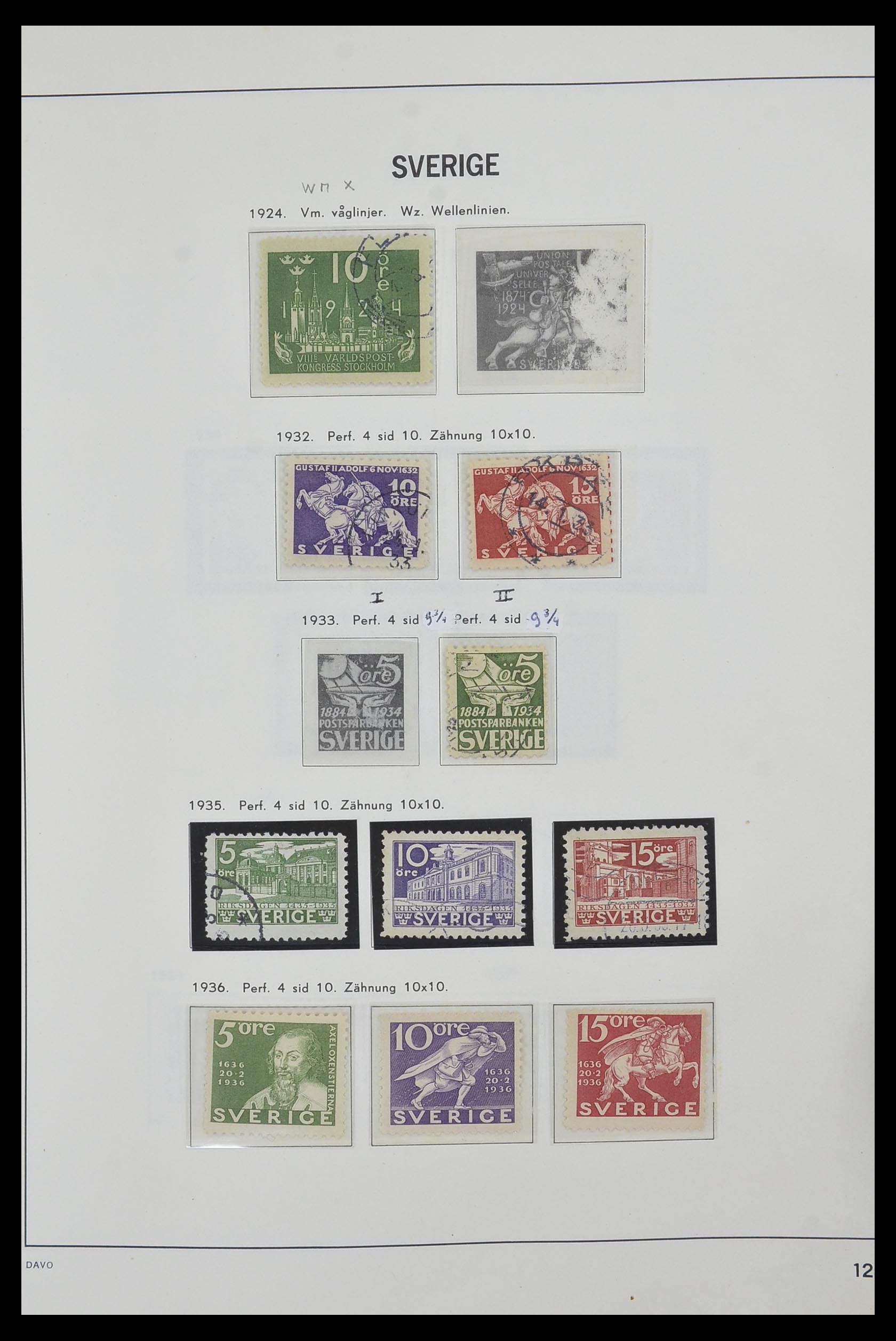 33520 020 - Postzegelverzameling 33520 Zweden 1855-2013.
