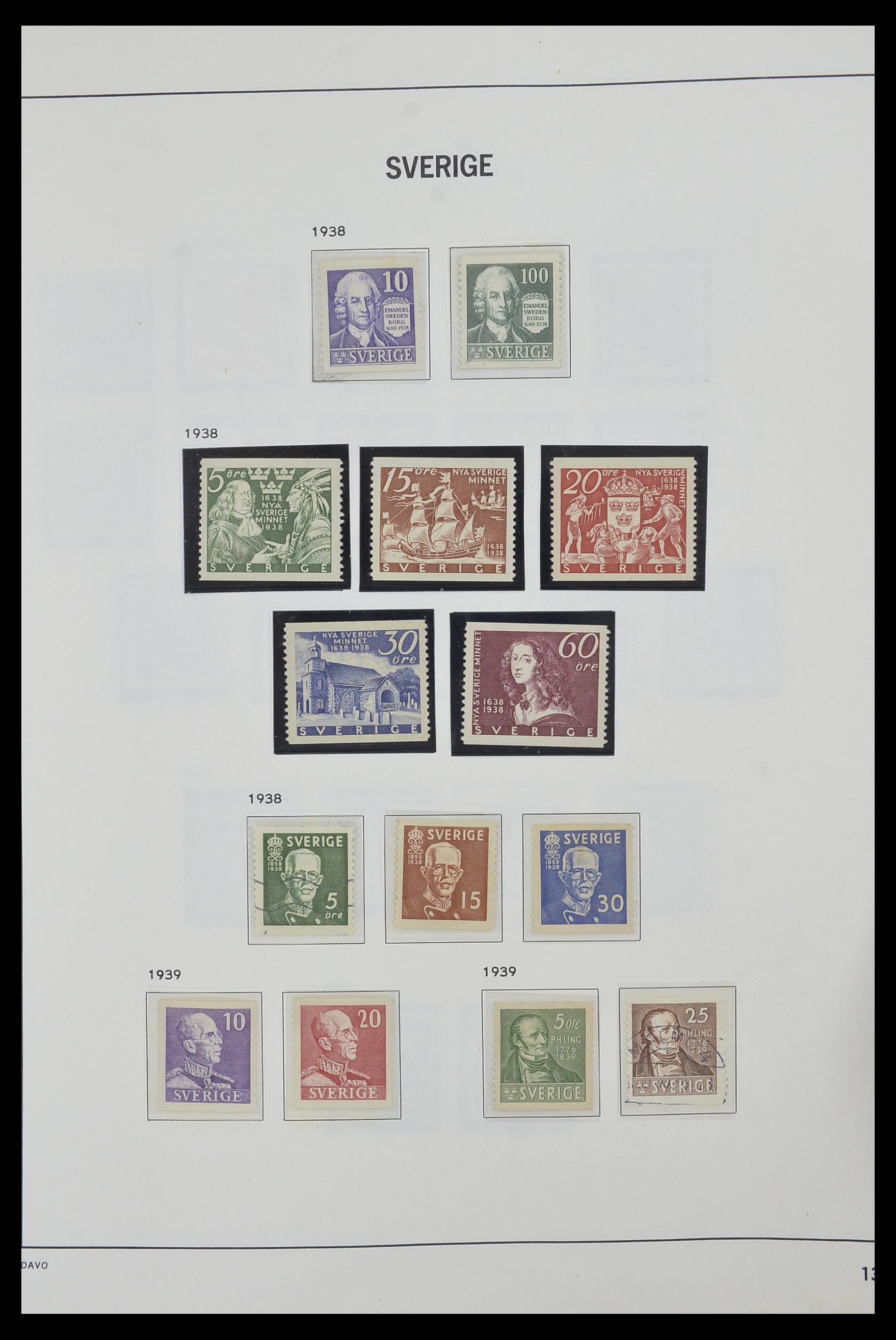 33520 021 - Stamp collection 33520 Sweden 1855-2013.