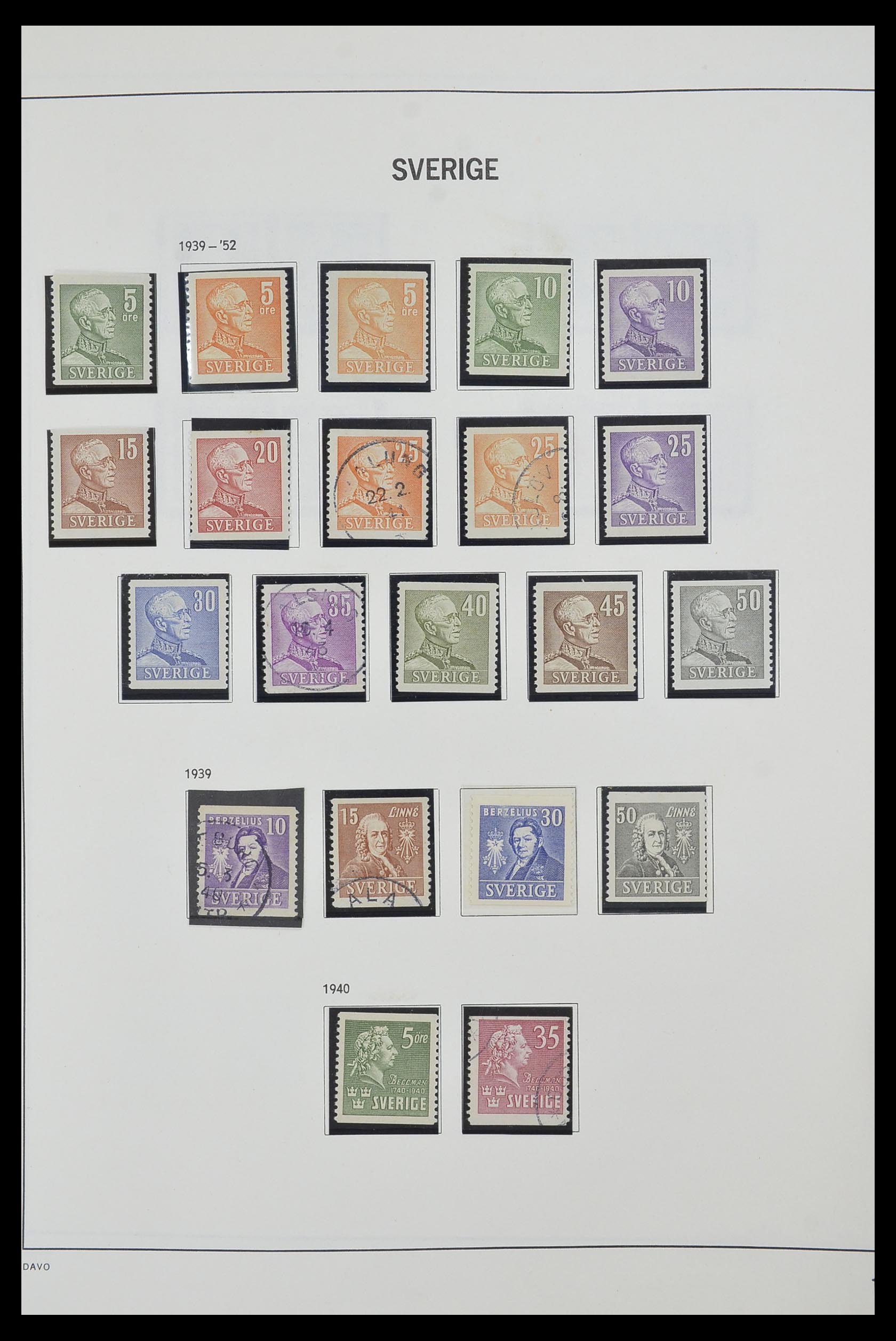 33520 022 - Postzegelverzameling 33520 Zweden 1855-2013.