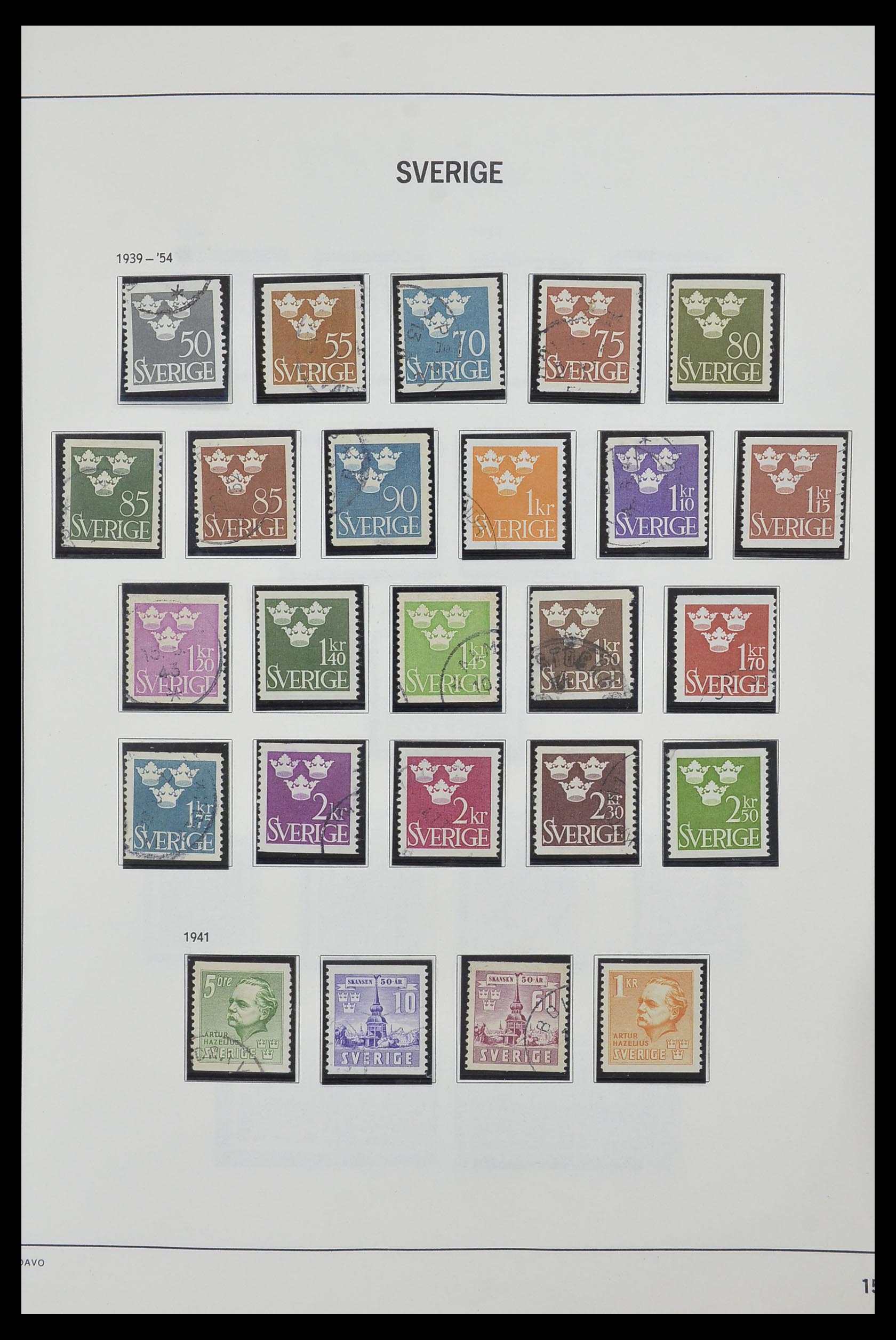 33520 028 - Postzegelverzameling 33520 Zweden 1855-2013.