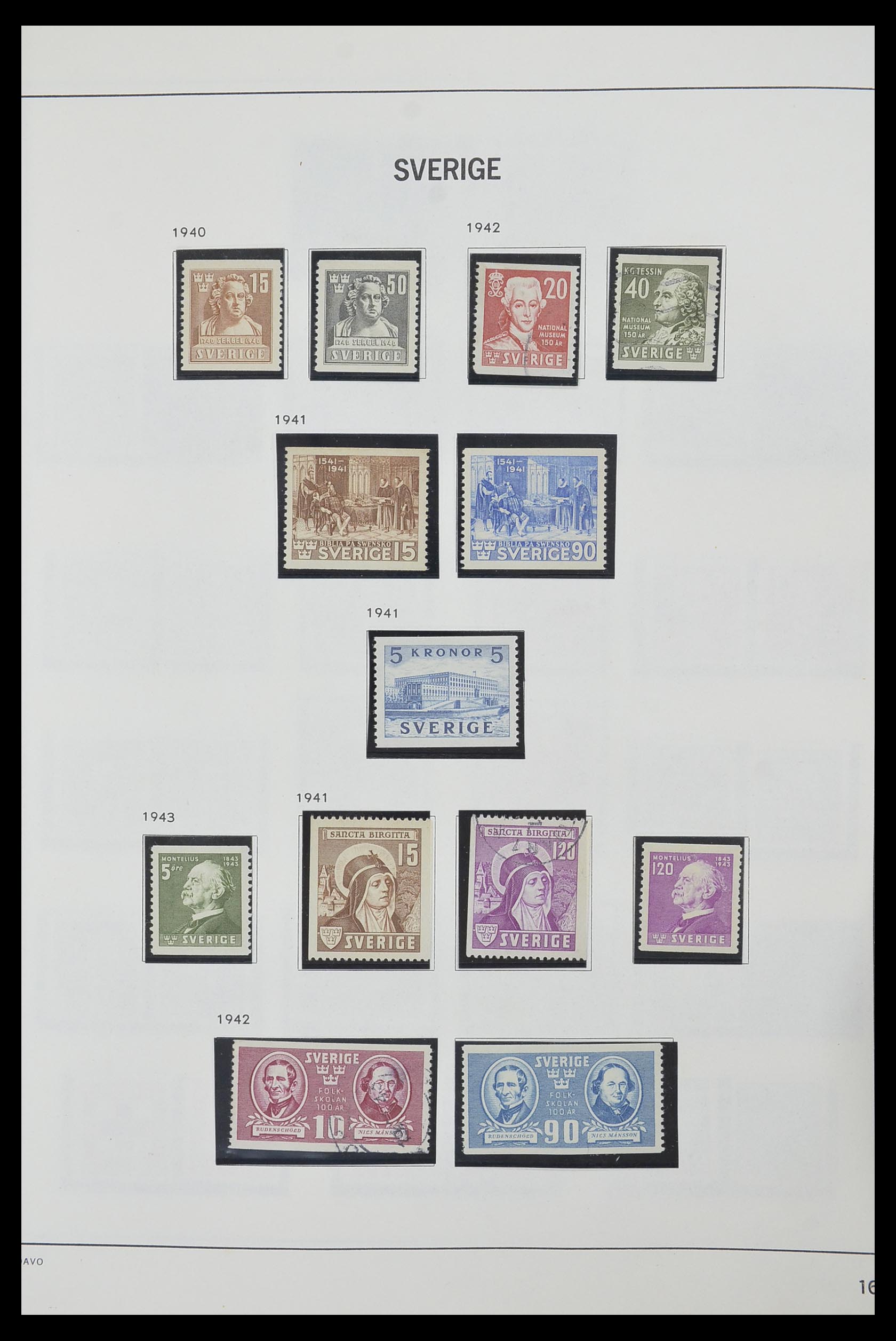 33520 029 - Postzegelverzameling 33520 Zweden 1855-2013.