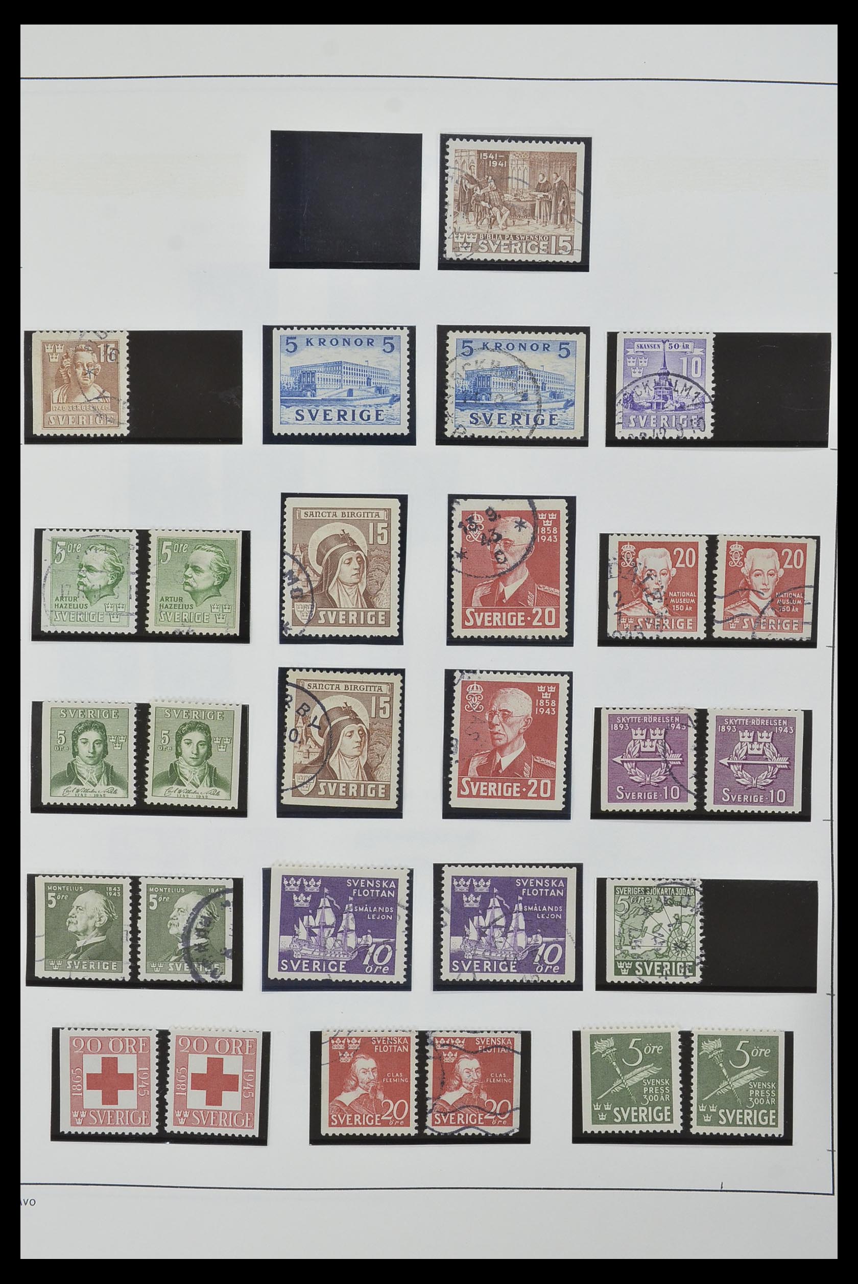 33520 030 - Postzegelverzameling 33520 Zweden 1855-2013.