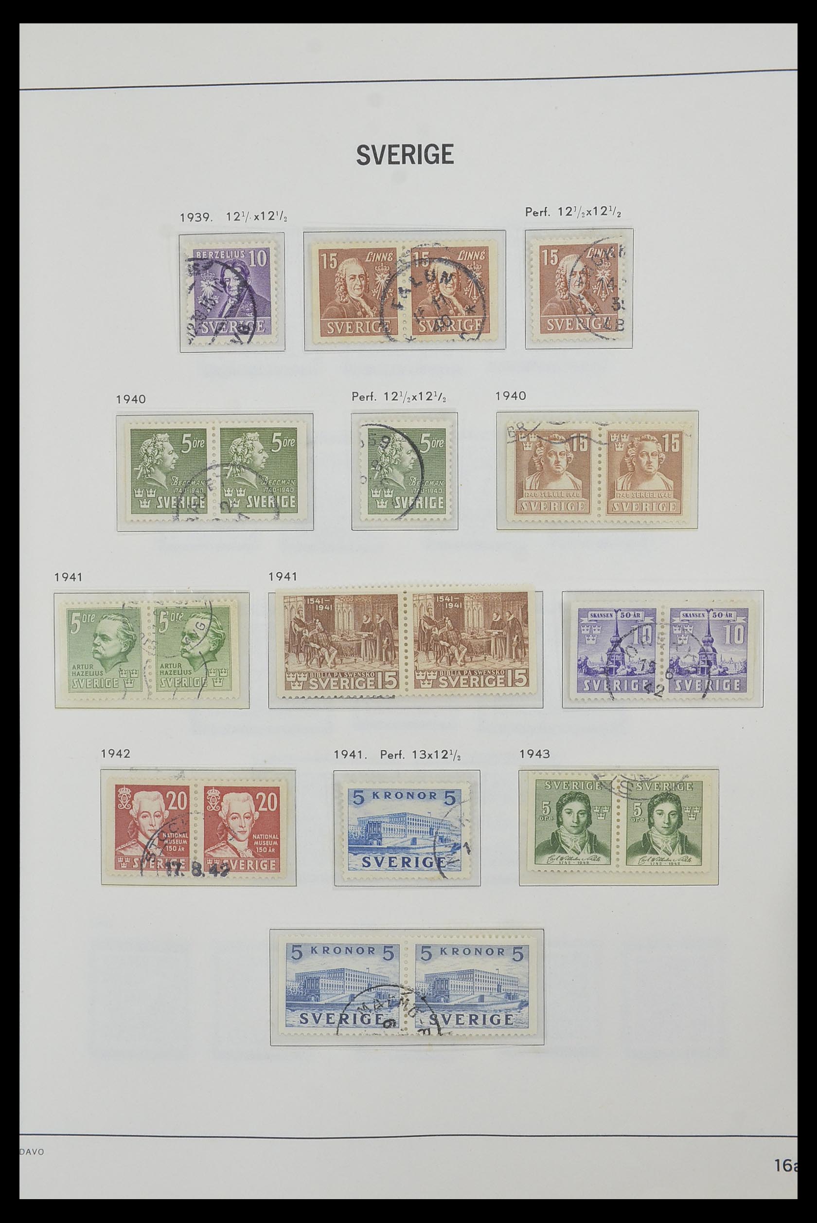 33520 031 - Postzegelverzameling 33520 Zweden 1855-2013.