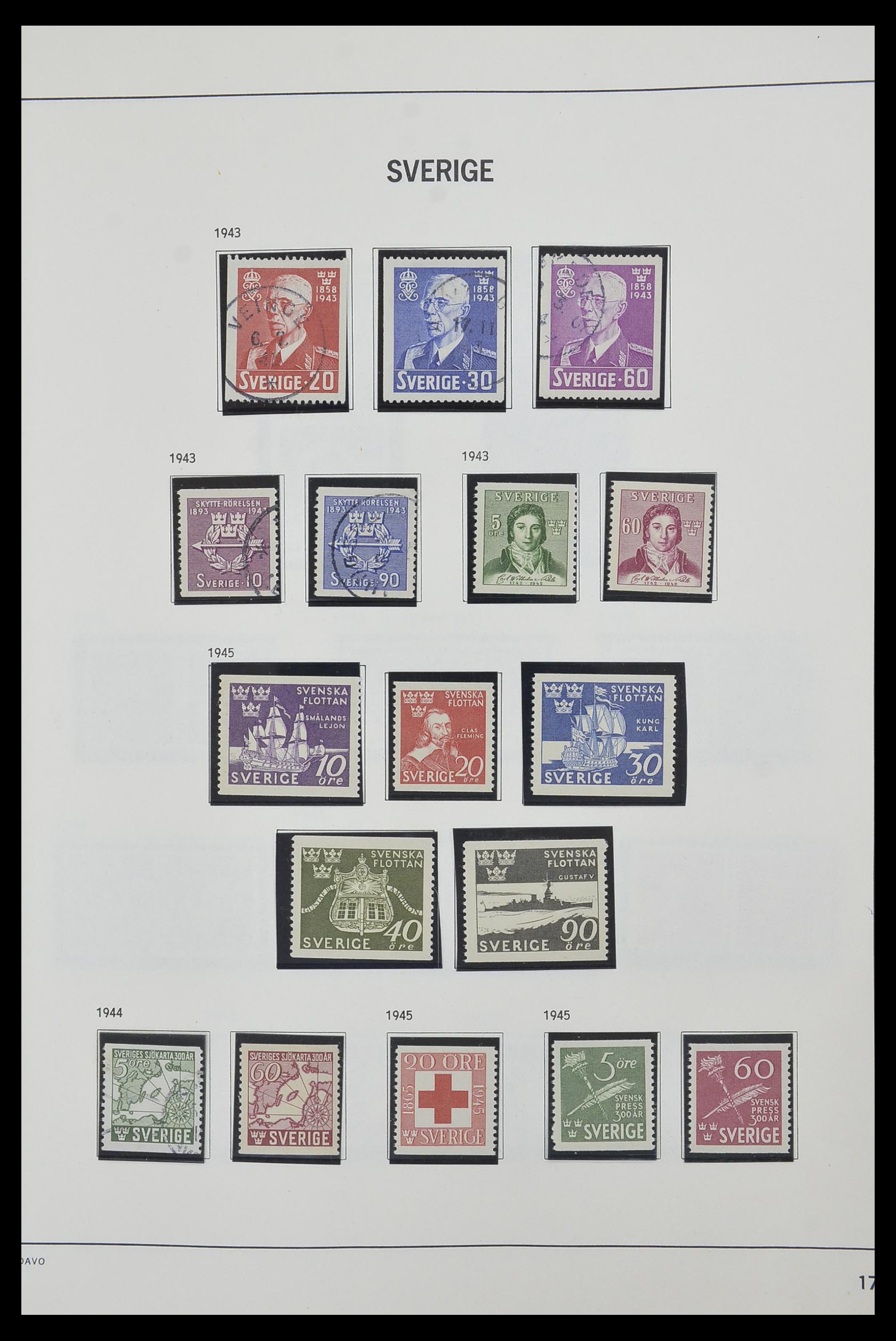 33520 032 - Postzegelverzameling 33520 Zweden 1855-2013.