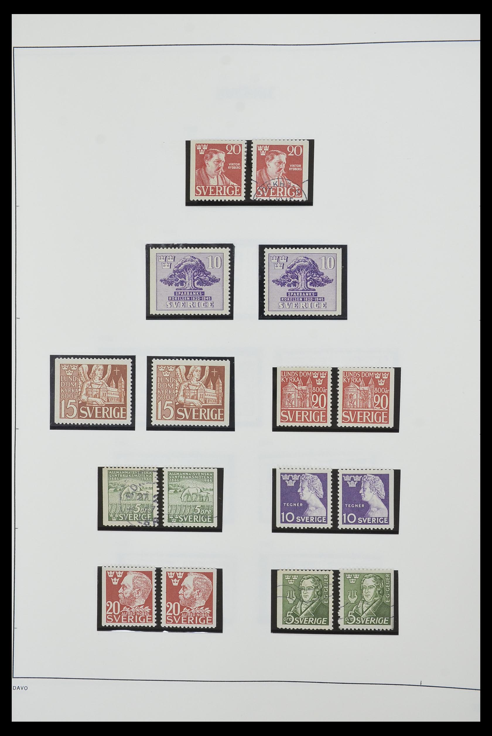33520 035 - Postzegelverzameling 33520 Zweden 1855-2013.