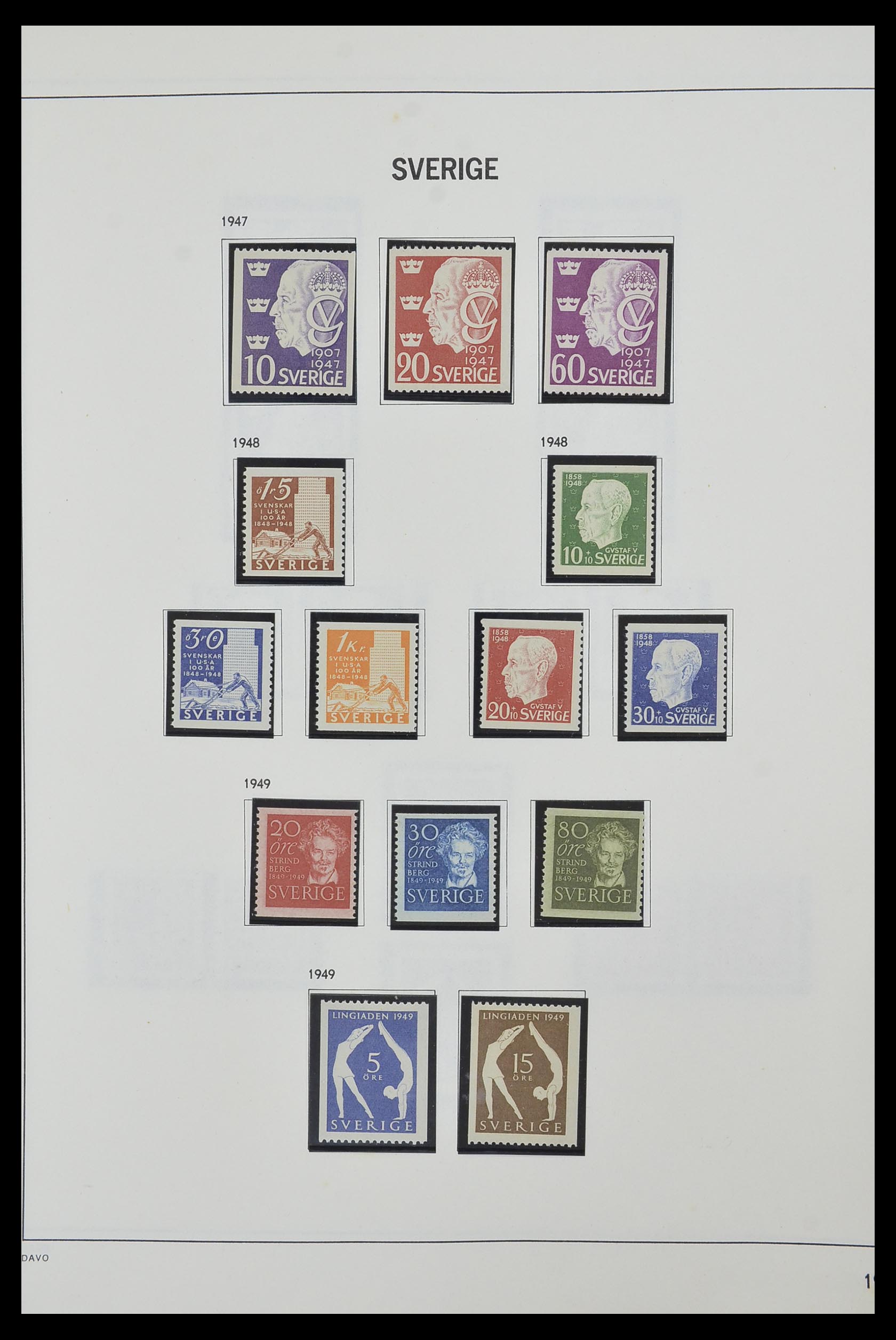 33520 037 - Postzegelverzameling 33520 Zweden 1855-2013.