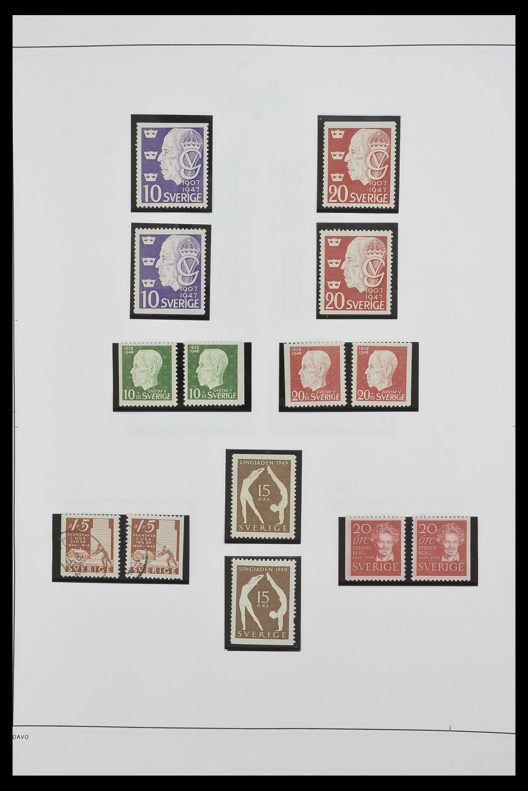 33520 038 - Postzegelverzameling 33520 Zweden 1855-2013.